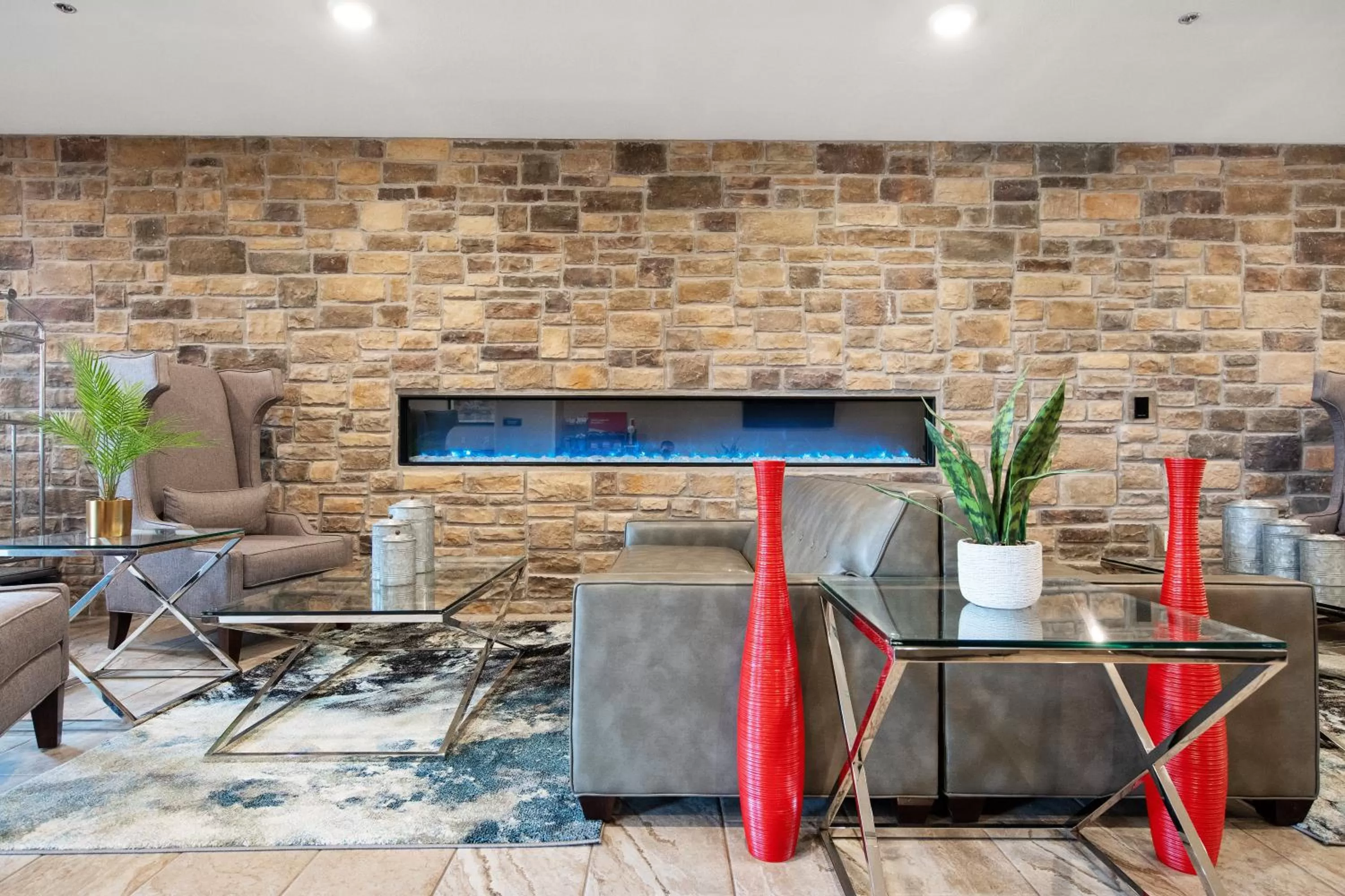 Lobby or reception in Cobblestone Hotel & Suites - Austin