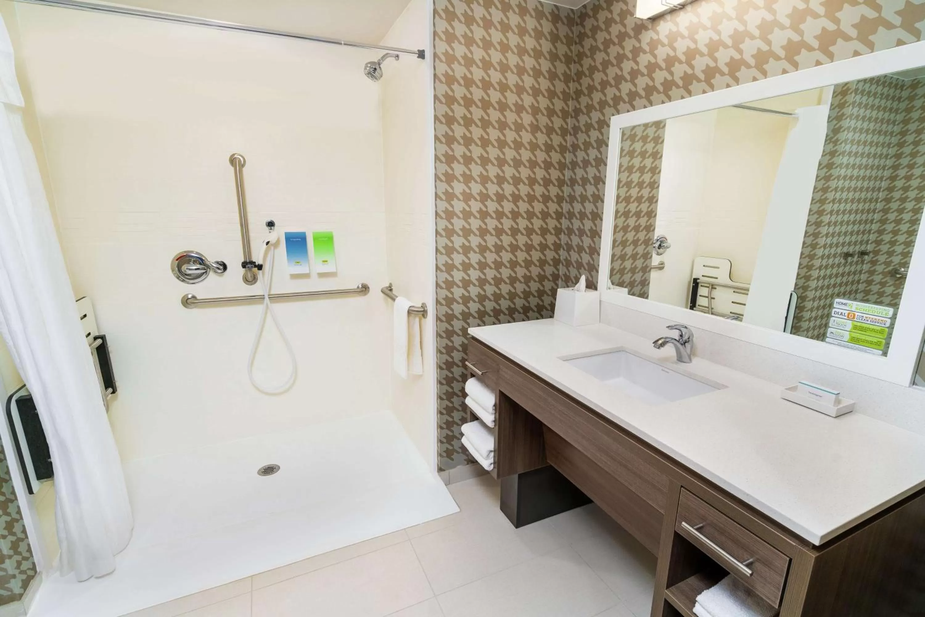 Bathroom in Home2 Suites By Hilton Roseville Sacramento