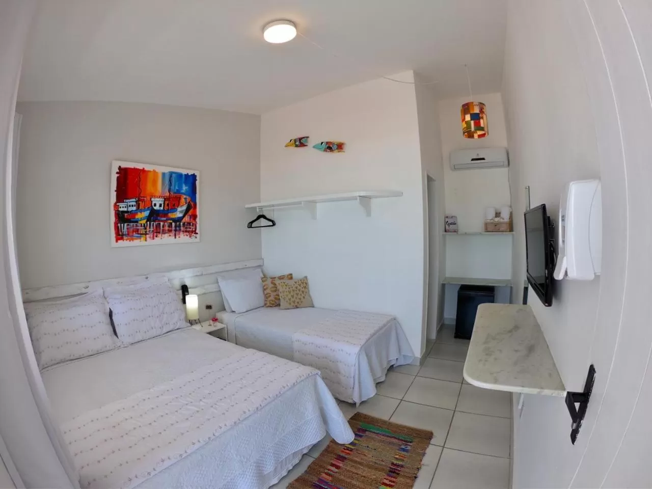 TV and multimedia, Bed in Pousada America do Sol