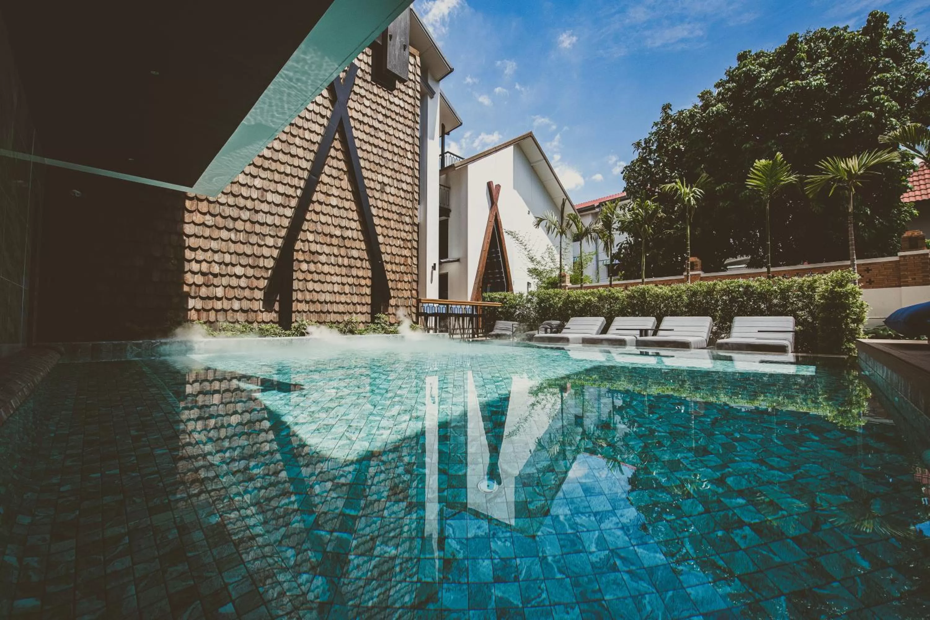 Pool view in THEE Vijit Lanna by TH District