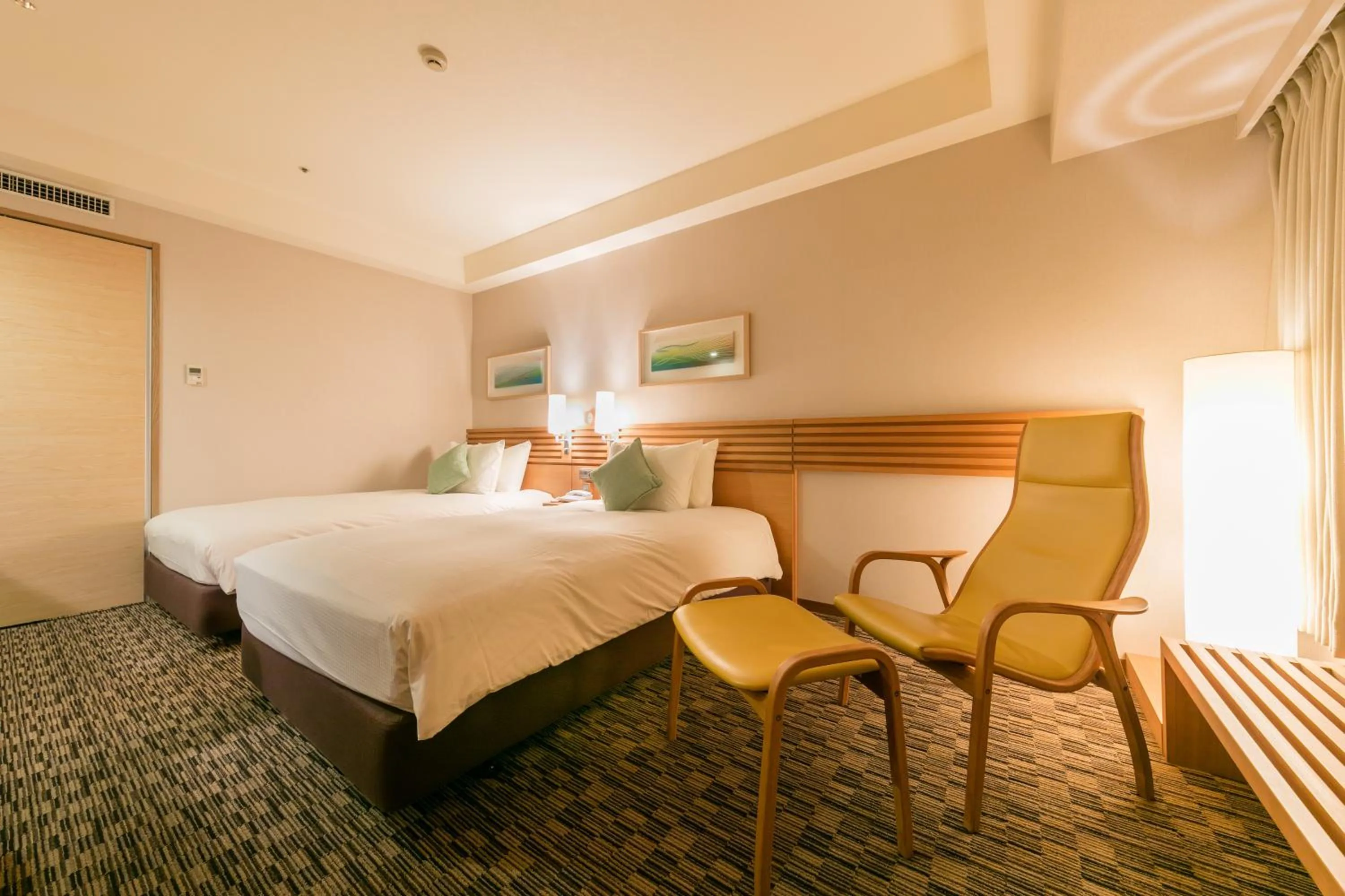 Decorative detail, Bed in Hotel Resol Trinity Sapporo