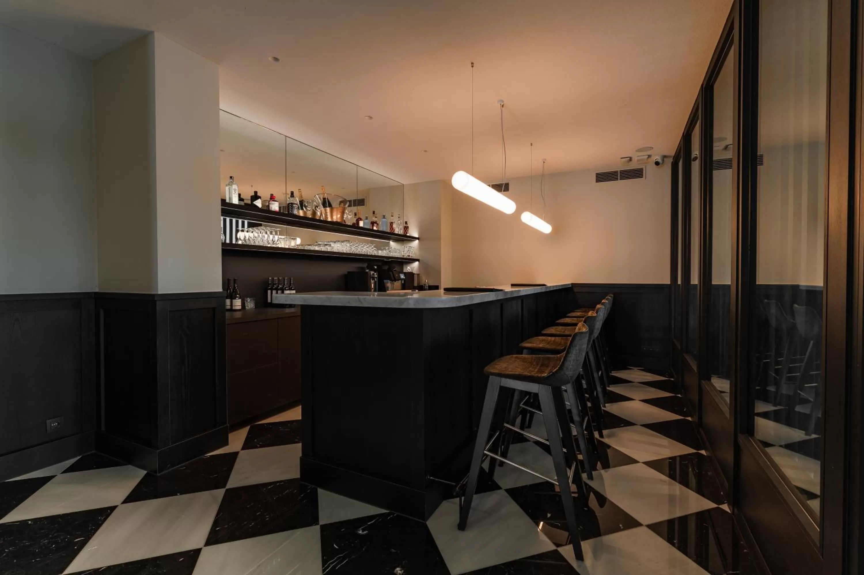 Lounge or bar in Hotel Le Bois De Bruges