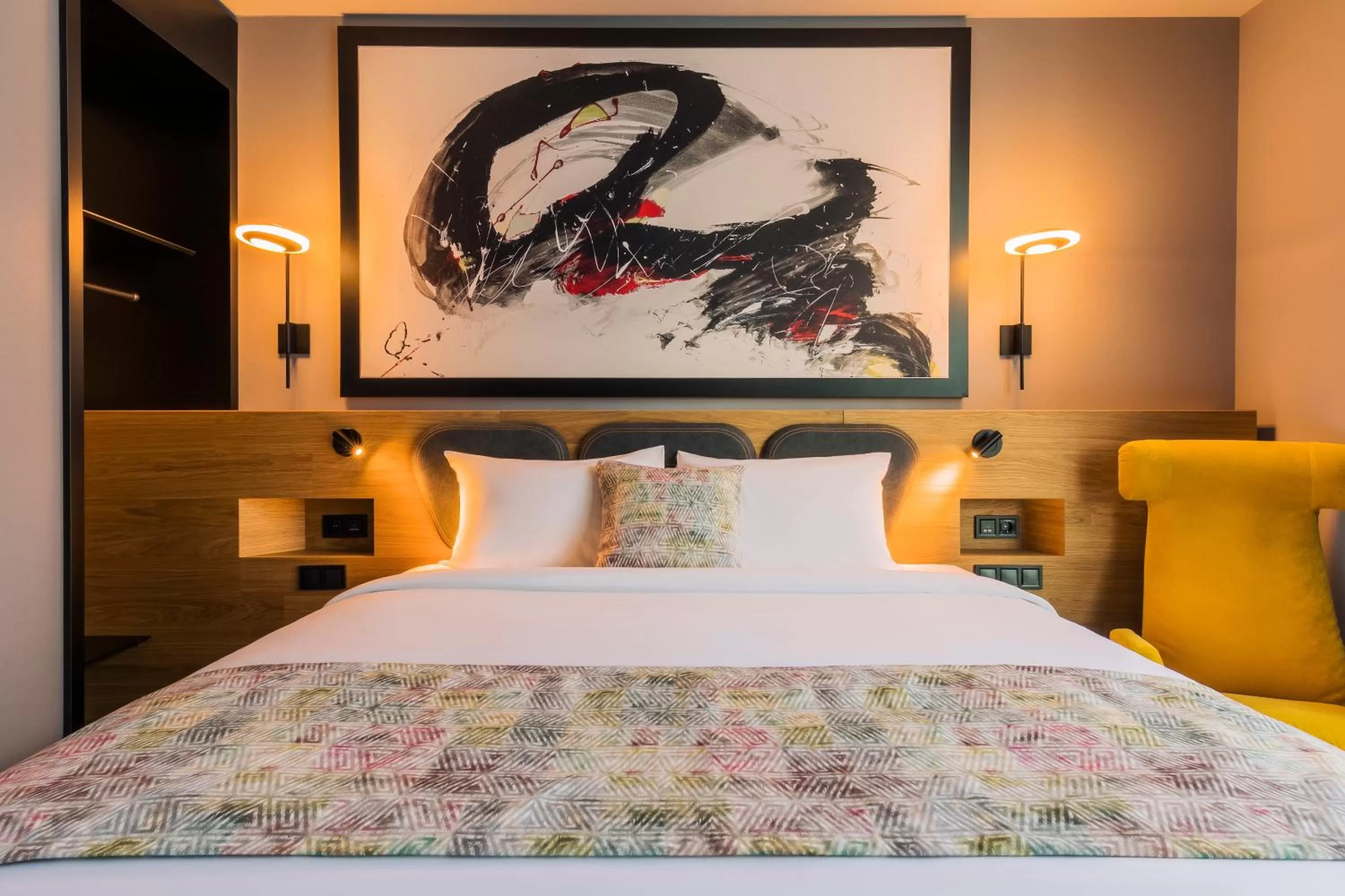 Bed in Radius Hotel Tbilisi