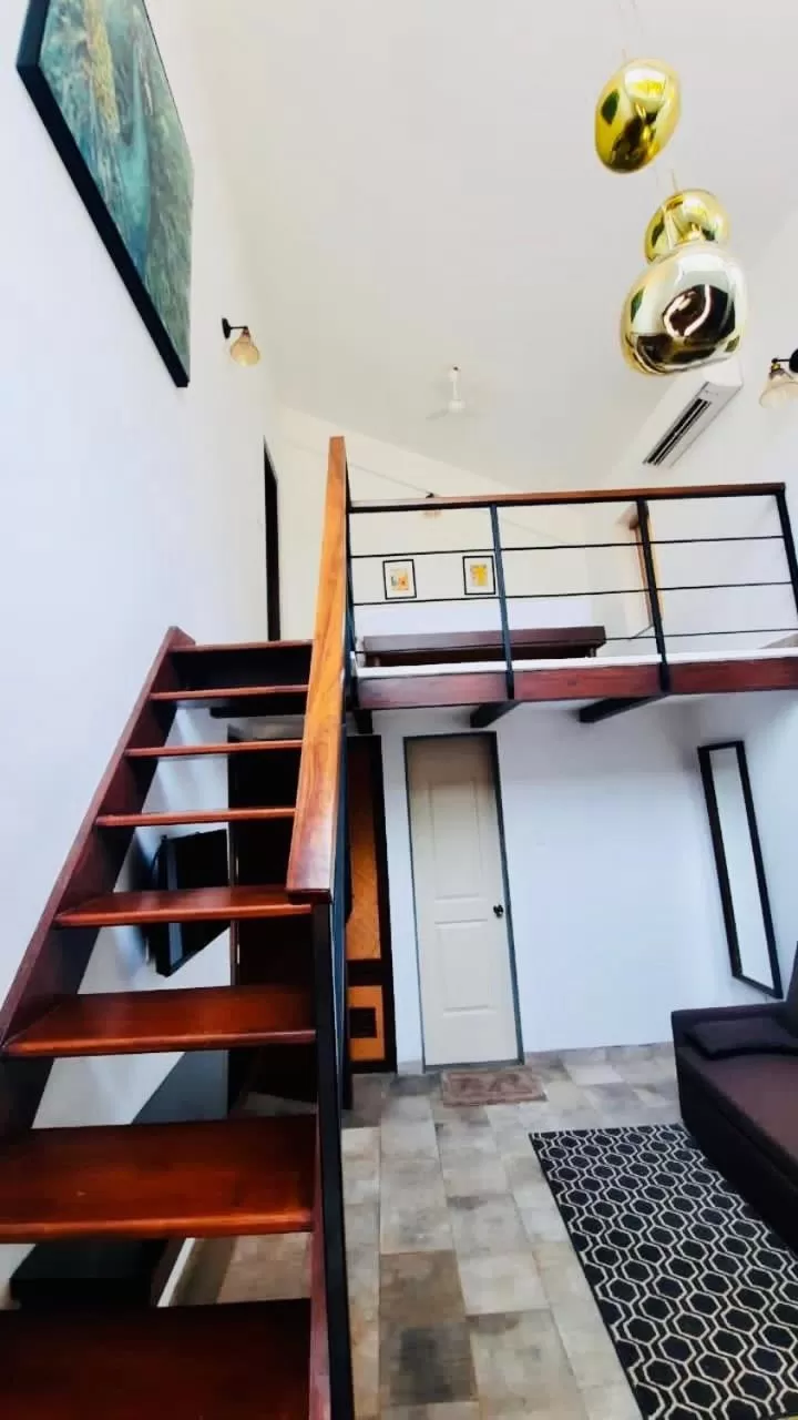 Seating area in HALF Hotel, Calangute