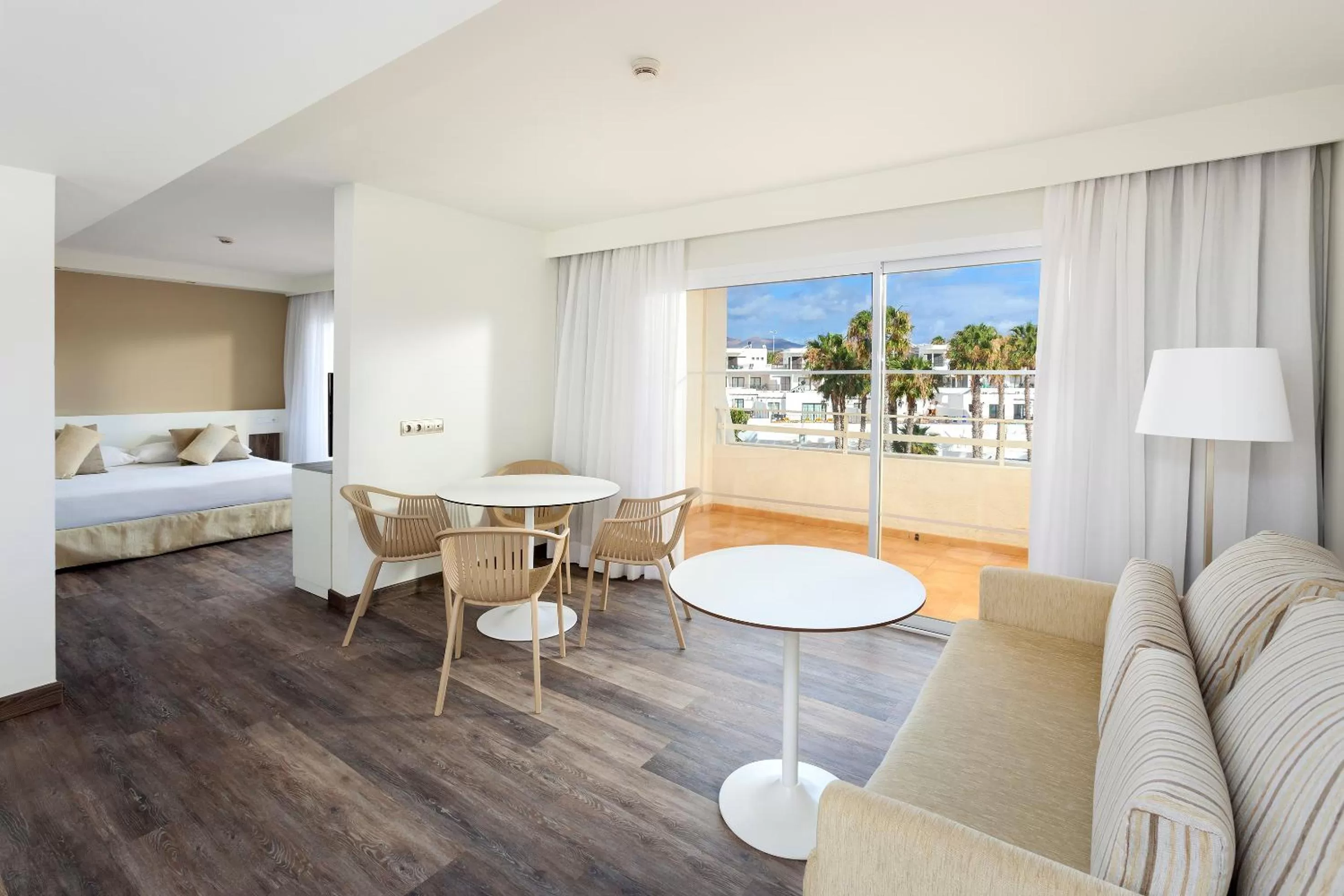 Living room, Bed in Sol Lanzarote - All Inclusive