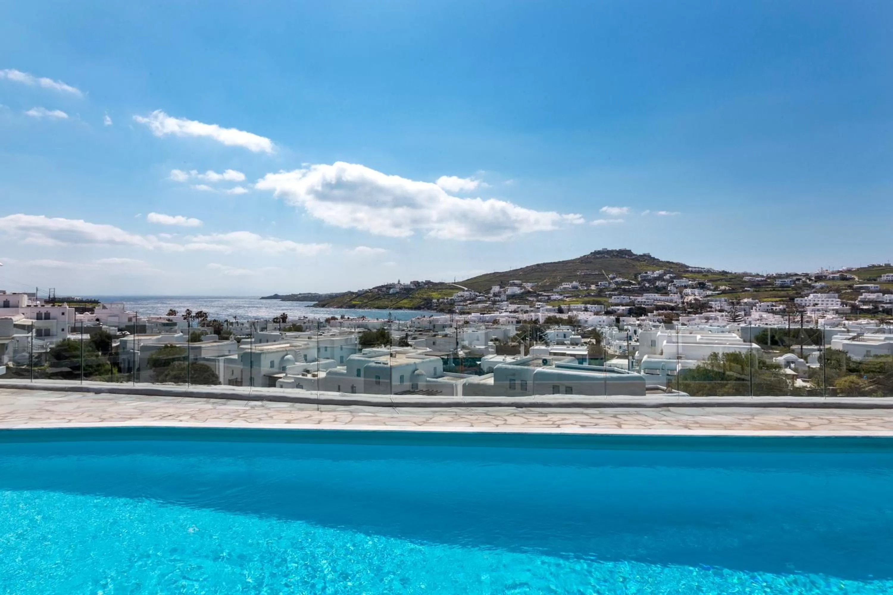 Pool view in Amperian Mykonos Suites & Villas
