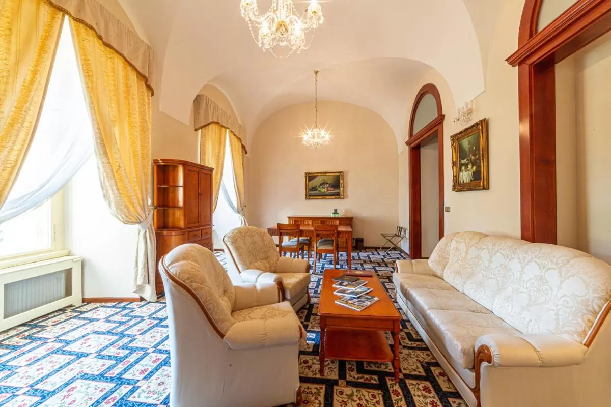Living room in Chateau Zbiroh