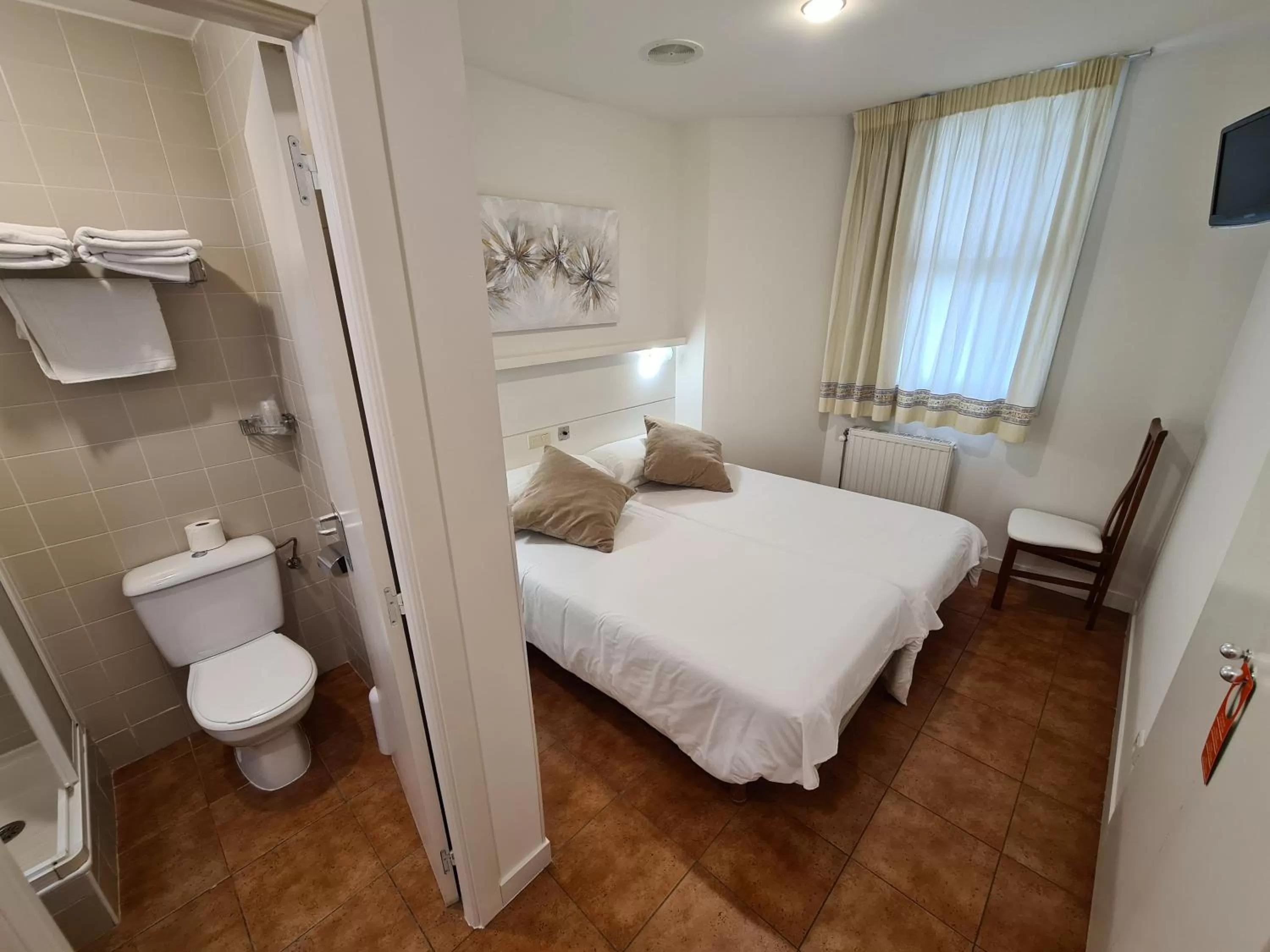 Bed in Hotel Jacobeo