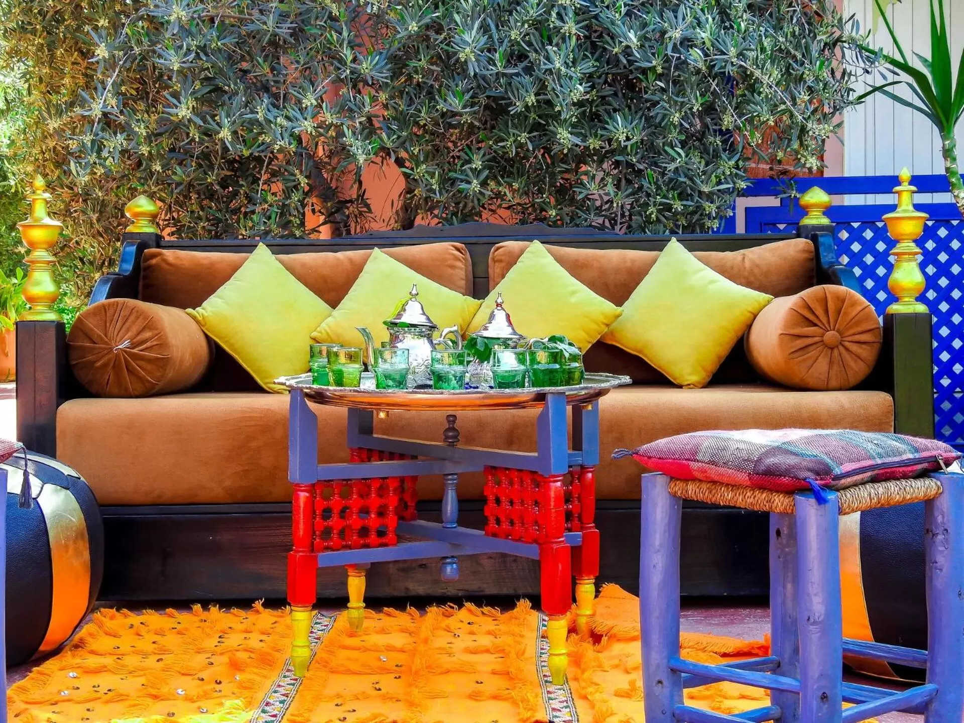 Patio in Le Bleu House