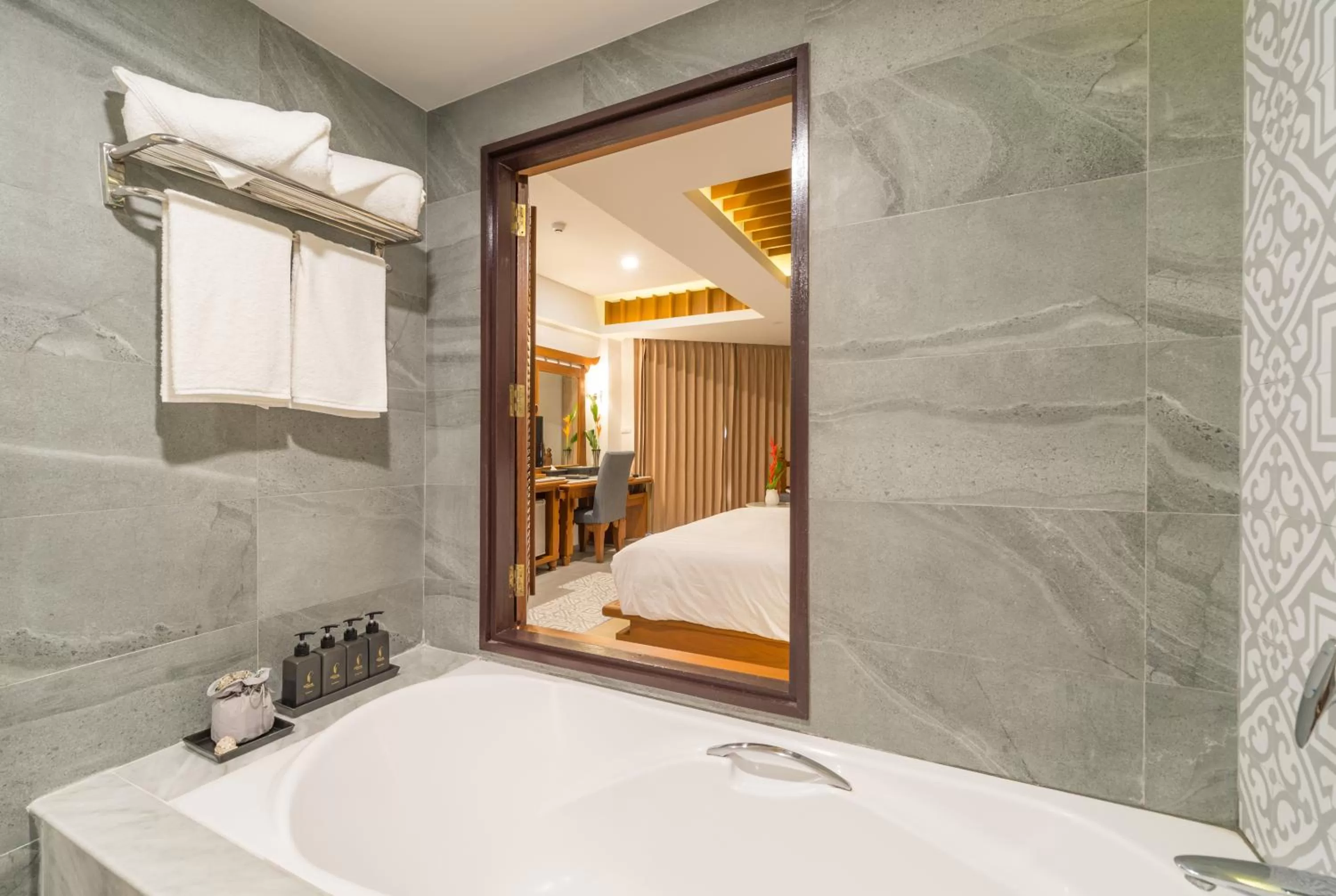Bathroom, Bed in Aonang Princeville Villa Resort & Spa - GHA WellHotel-Halal Certified, Krabi, Thailand