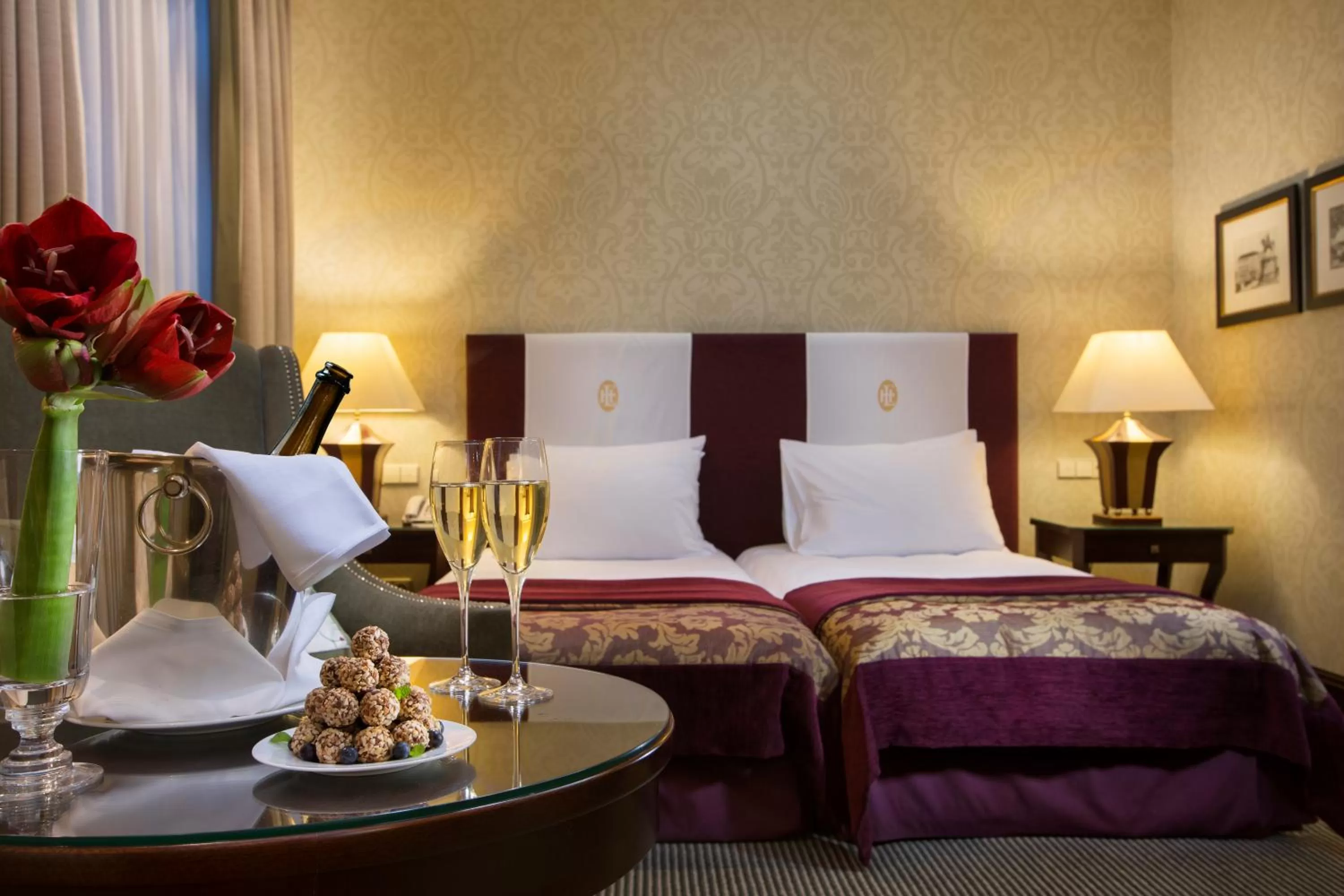 Bed in Esplanade Zagreb Hotel