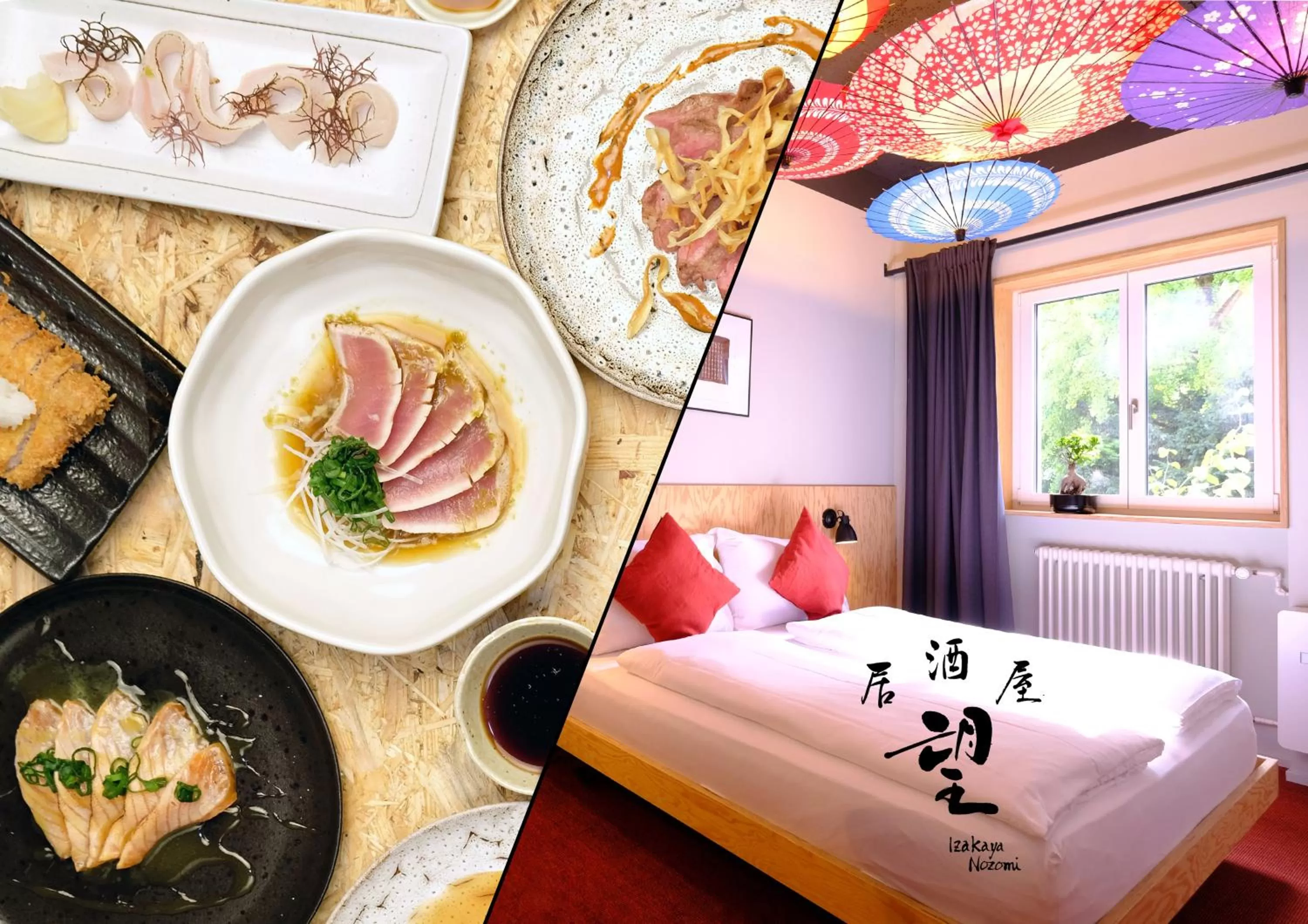 Food and drinks in Hotel Nozomi