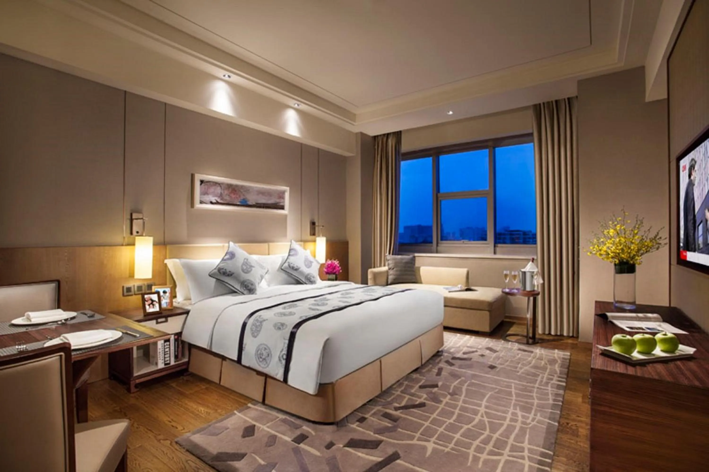 Bedroom, Bed in Somerset Wusheng Wuhan