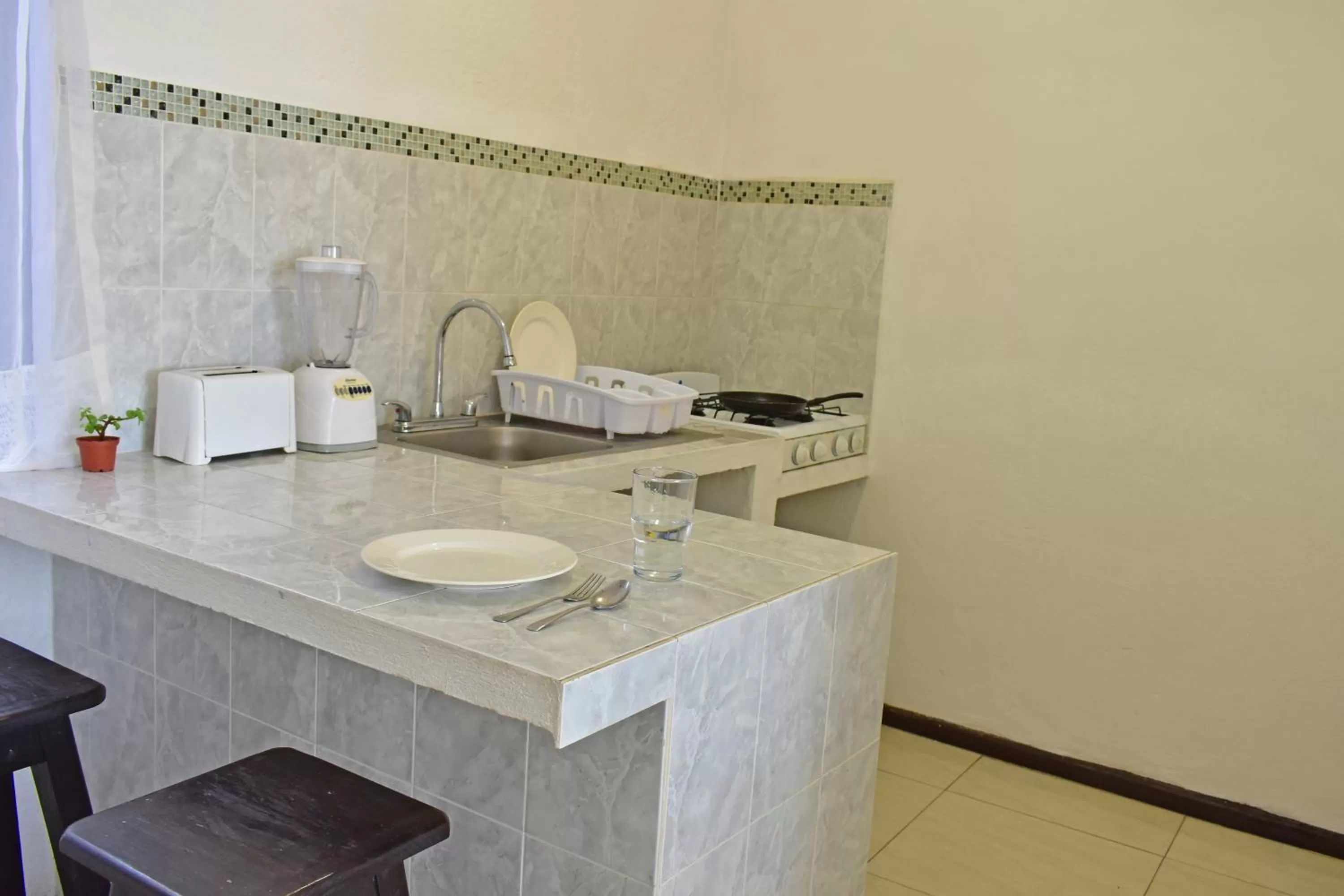 Kitchen or kitchenette in Hotel Blue Home Vallarta