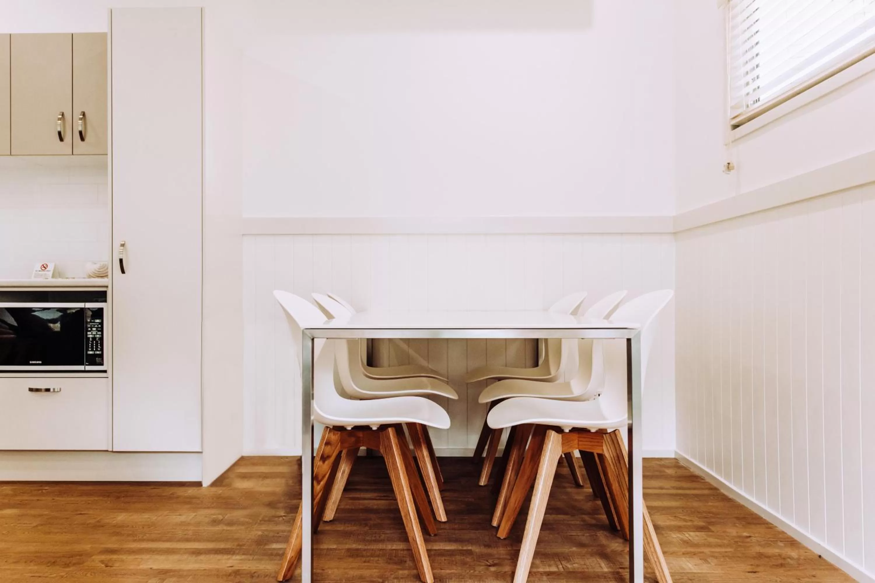 Dining area in Woolgoolga Beach Holiday Park