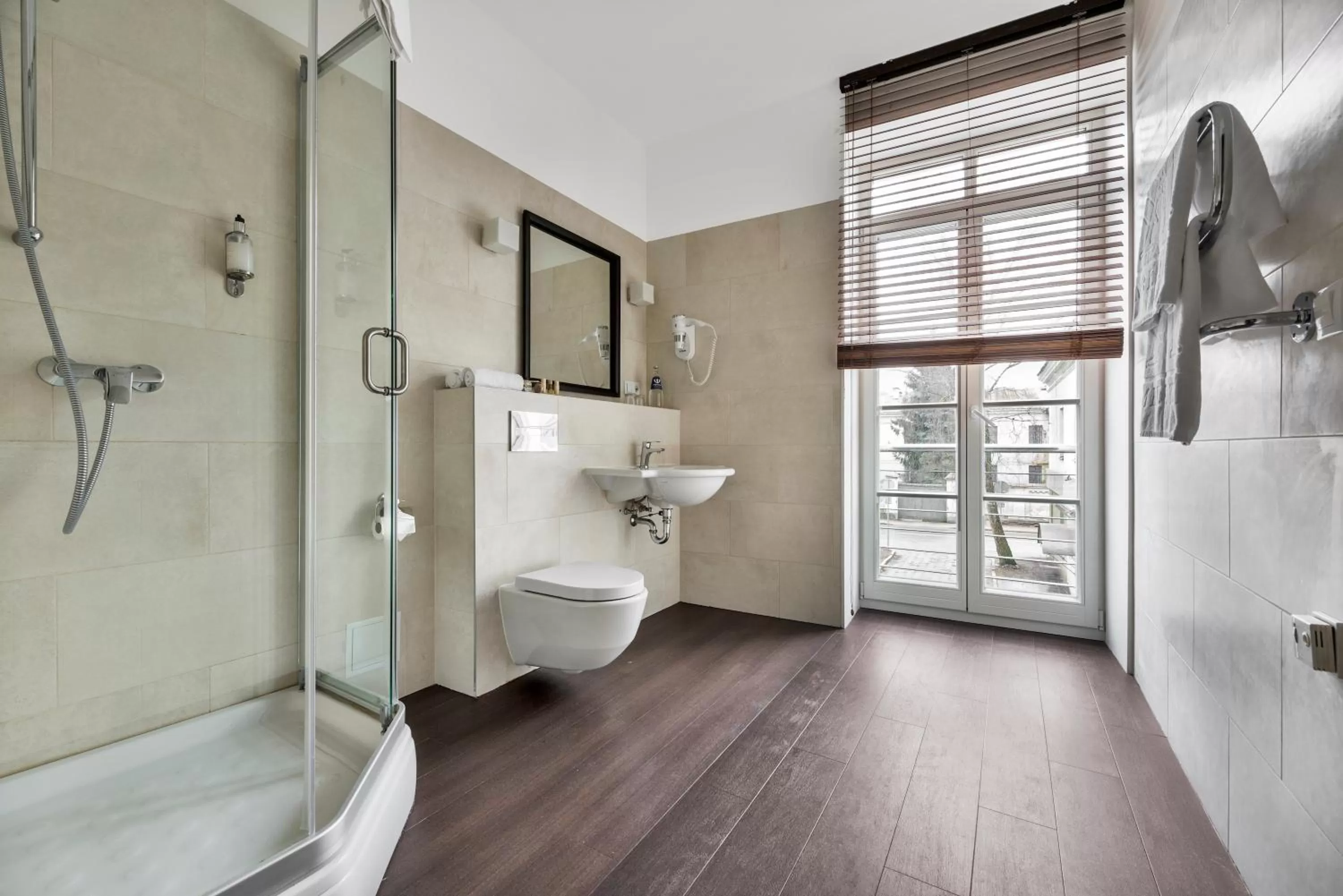 Shower in Amberton Cozy Hotel Kaunas