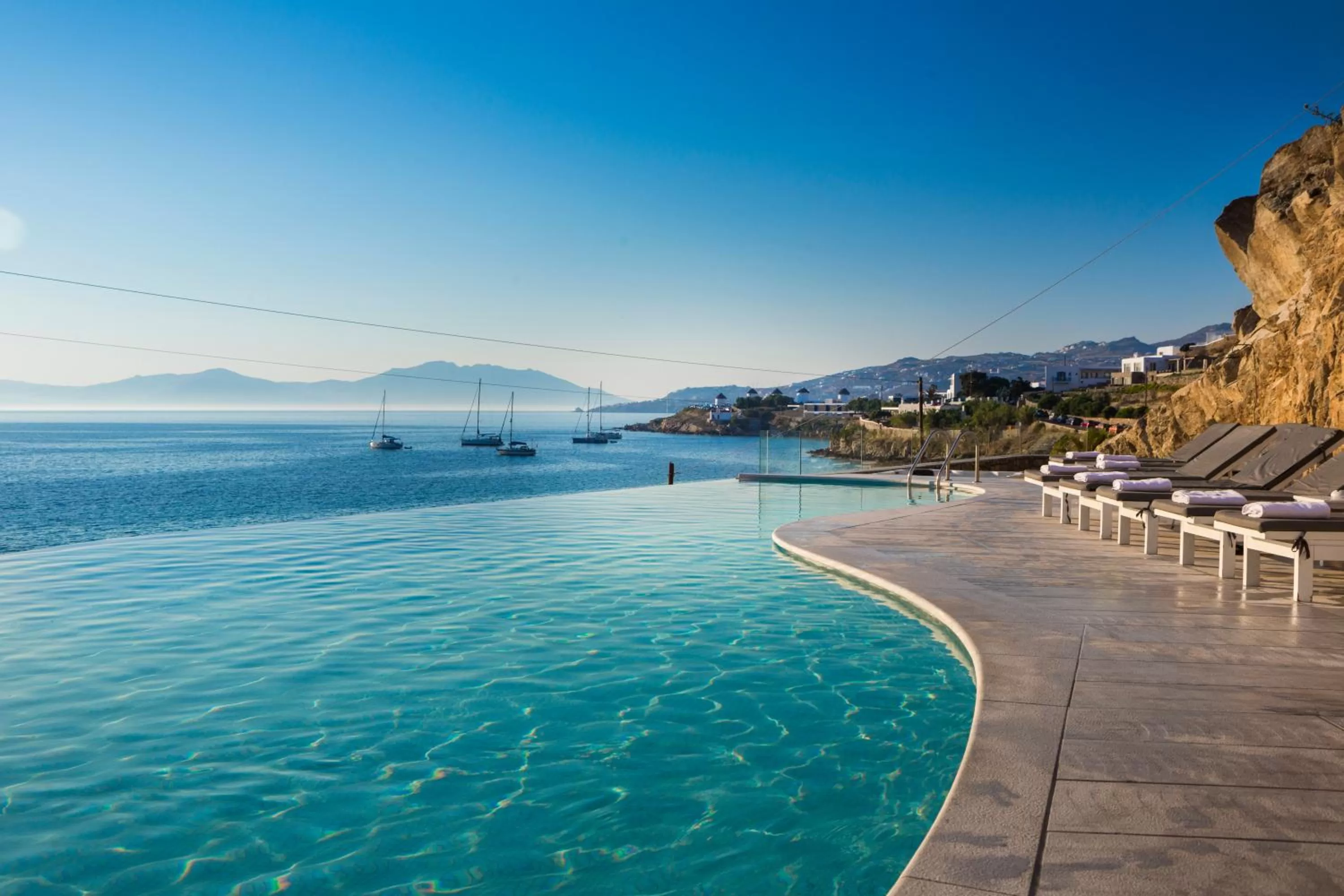 Swimming pool in Mykonos Beach Hotel