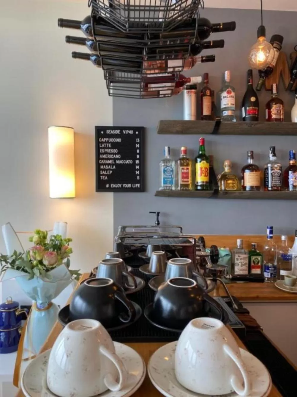 Coffee/tea facilities, Restaurant/Places to Eat in Luxury Sea View Aparthotel In Orbi City Batumi