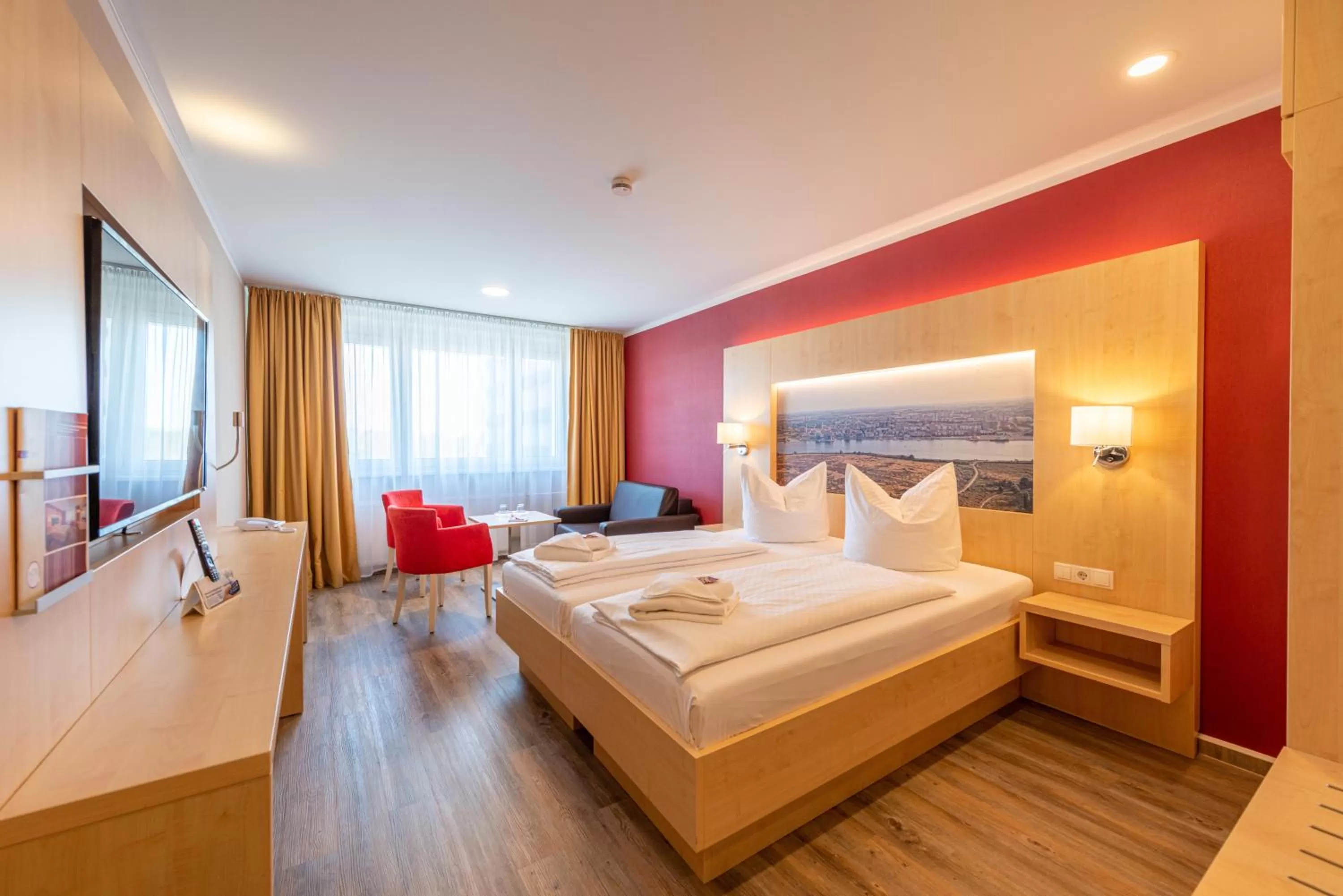 Photo of the whole room, Bed in Hotel an der Stadthalle Rostock