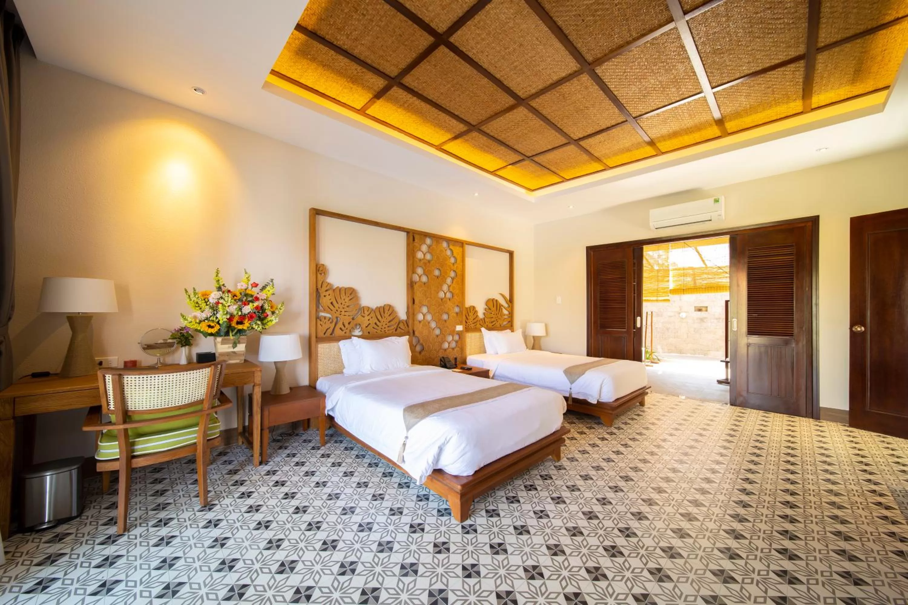 Bed in Sao Mai Beach Resort