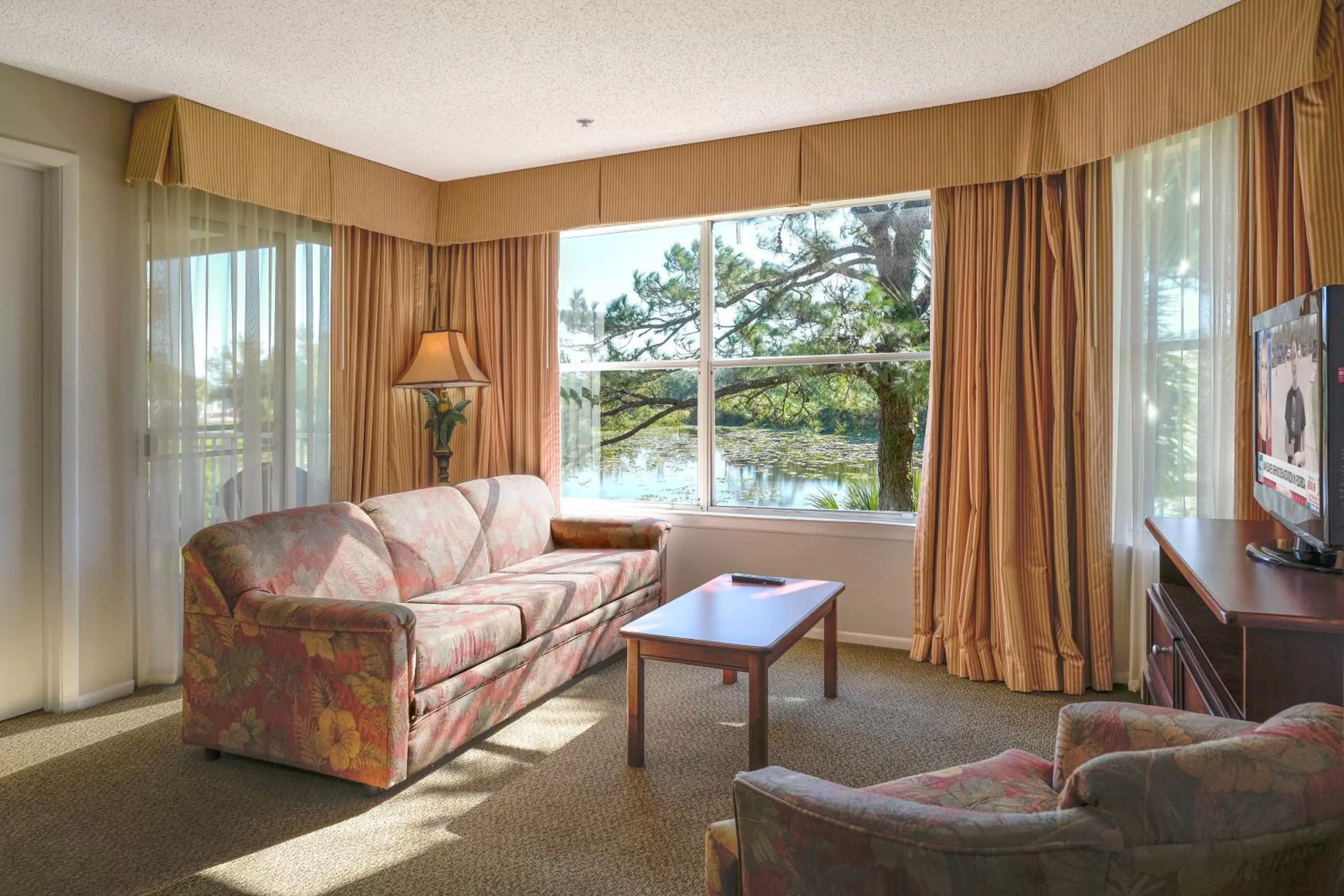 Living room in Parc Corniche Condominium Suites