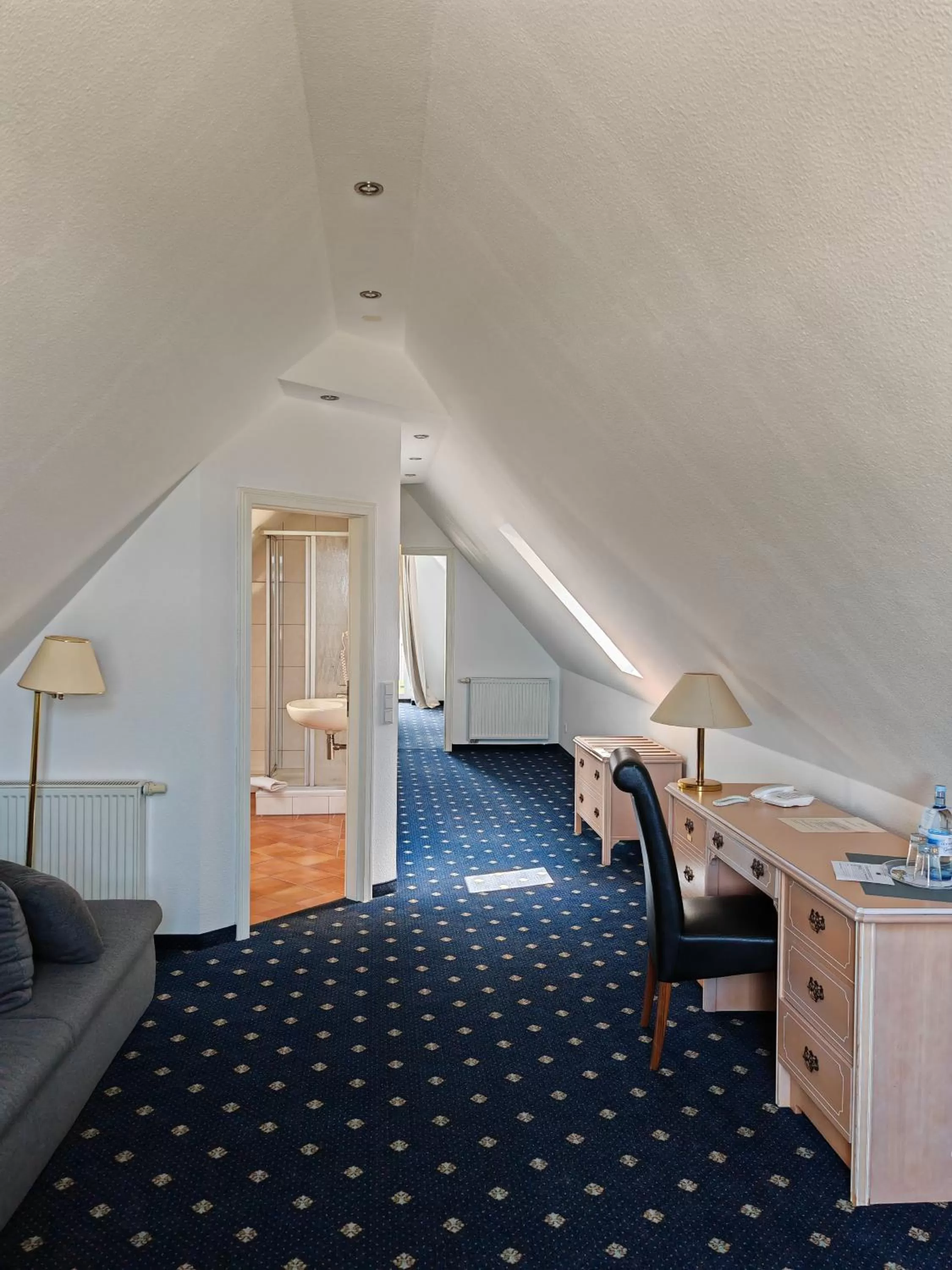 Bed in Hotel Bellevue Warnemünde