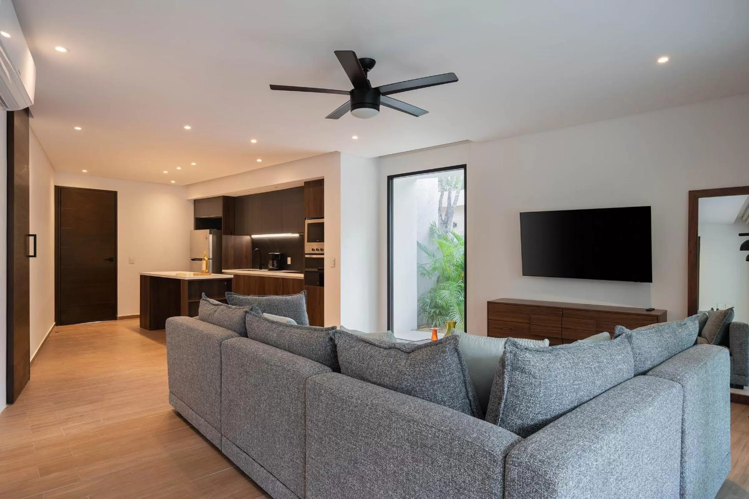 Living room in Suites at TreeTops Tulum