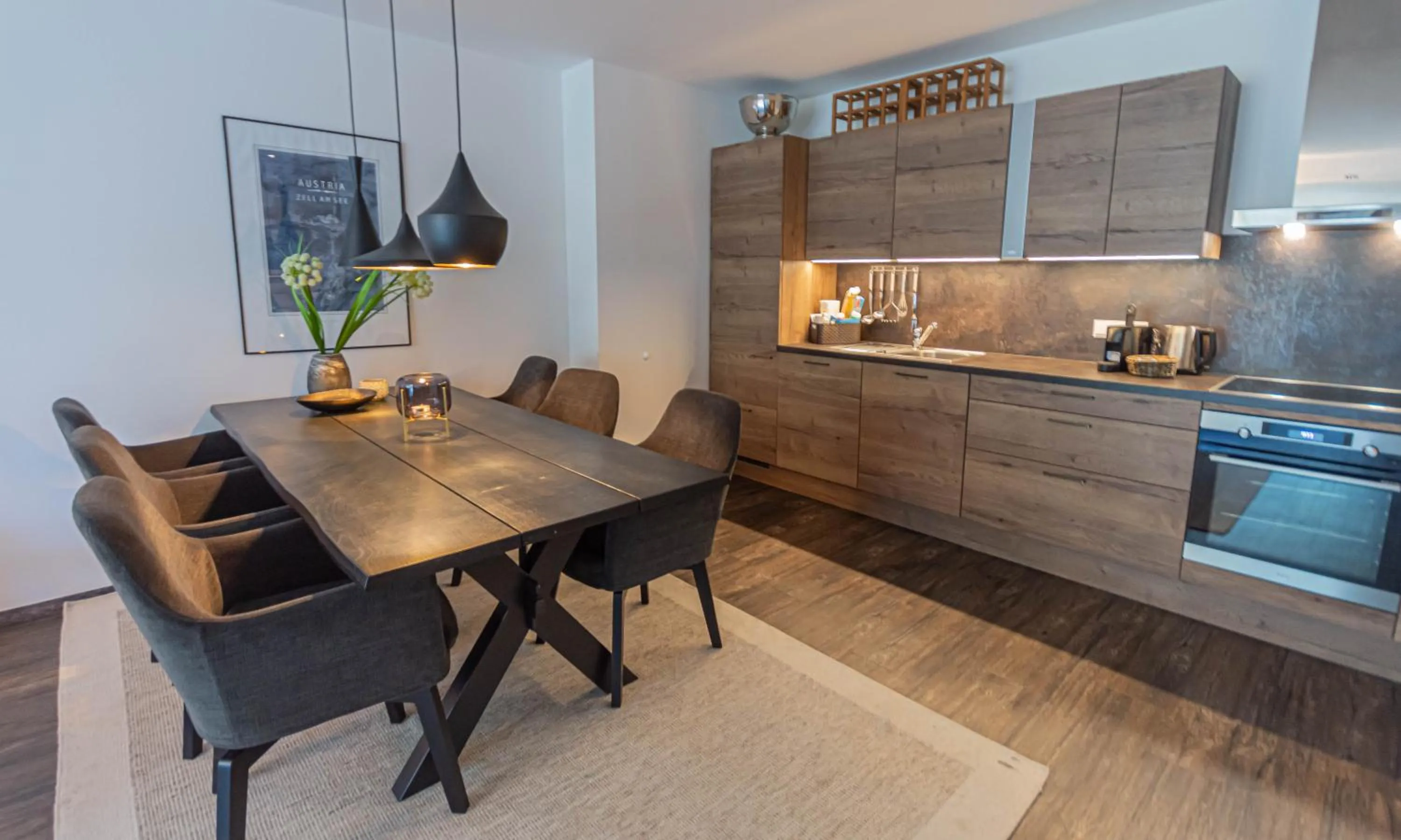 Kitchen or kitchenette, Kitchen/Kitchenette in Schönblick Residence - Absolut Alpine Apartments