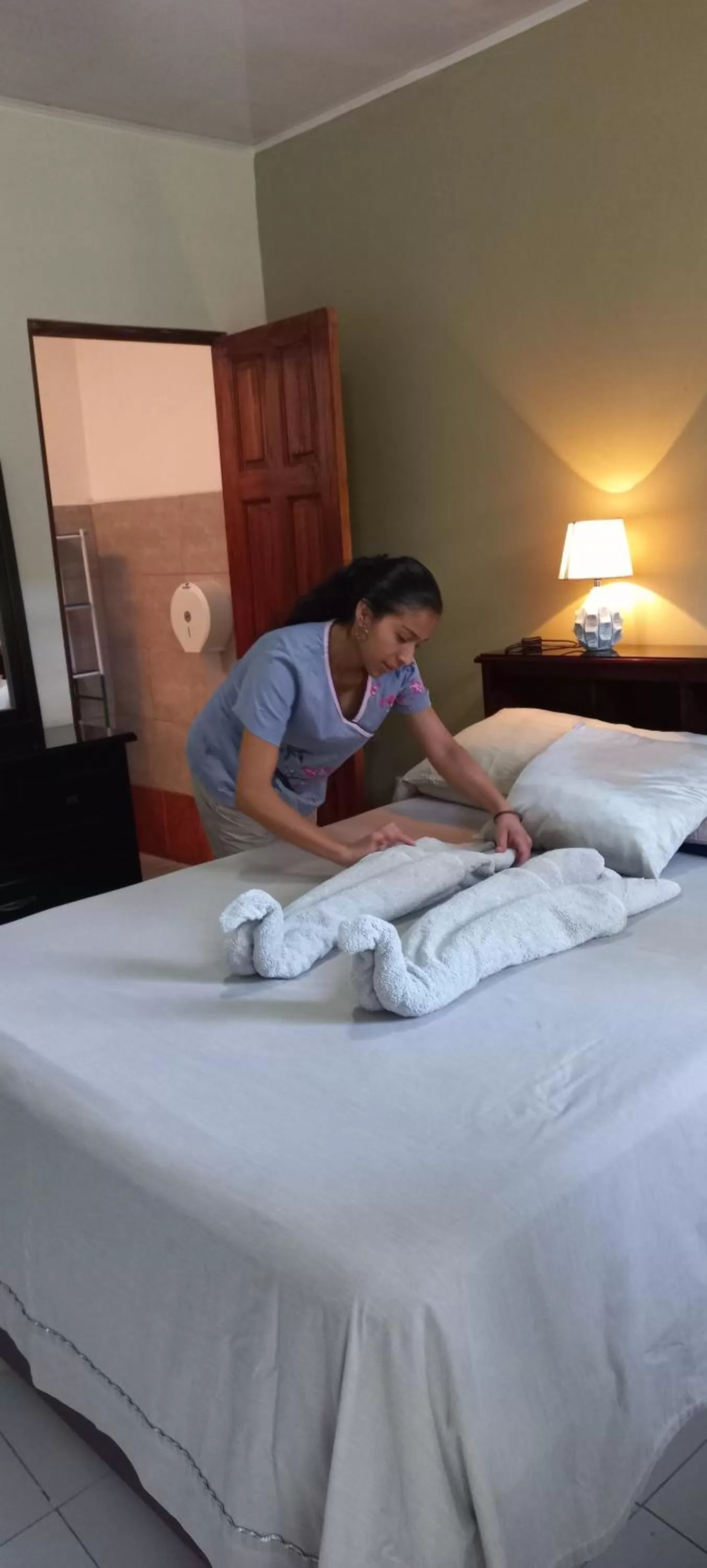 Bed in Hotel Trianon