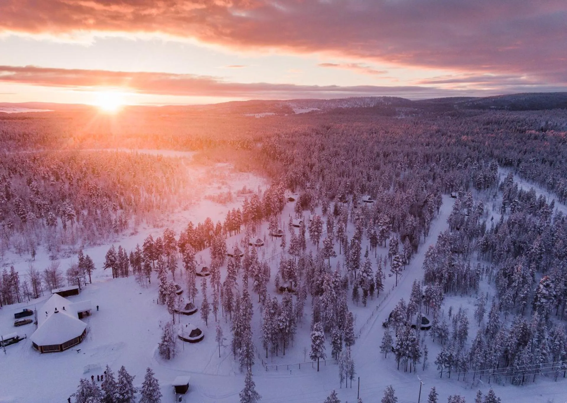 Natural landscape in Aurora Village Ivalo