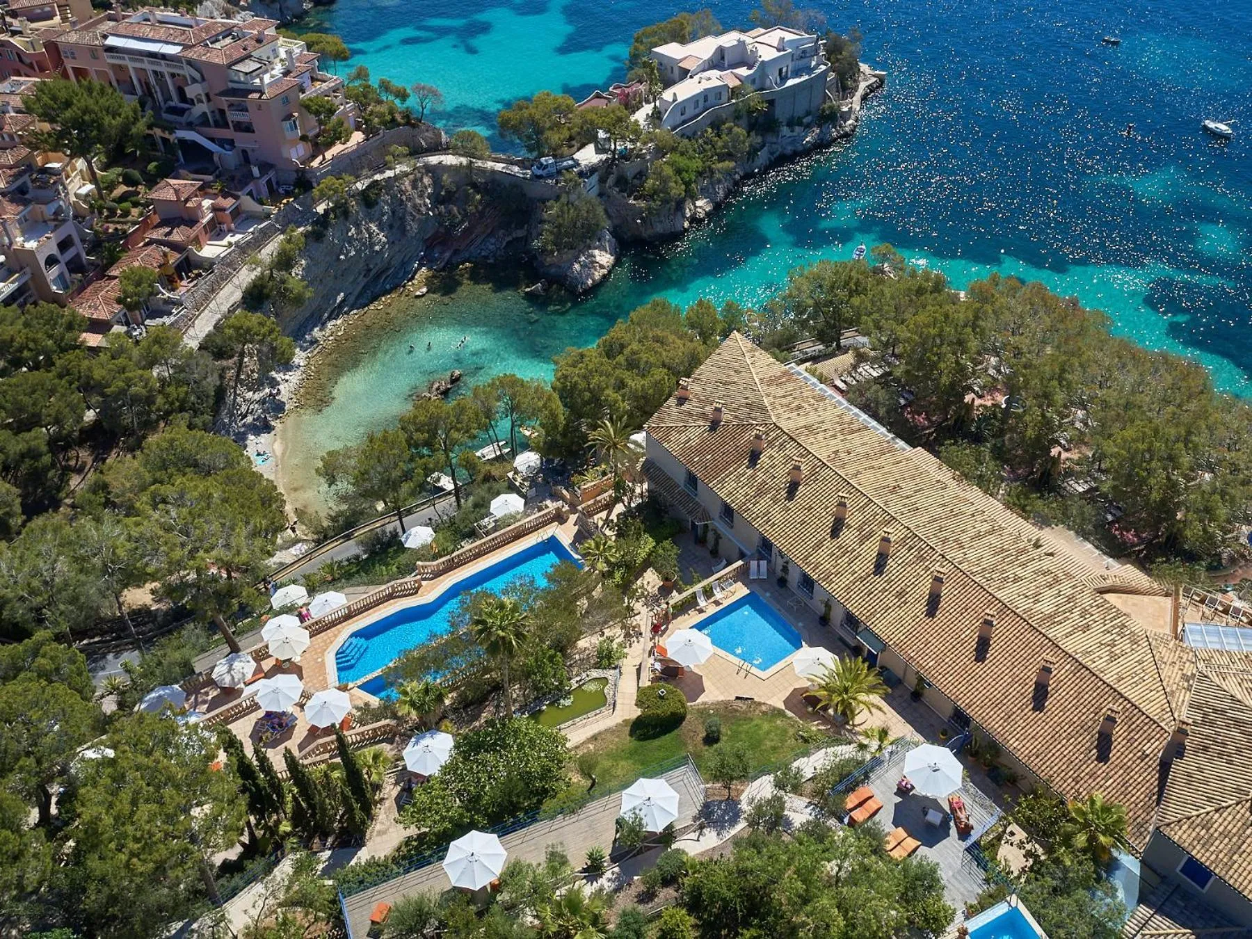 Bird's eye view in Hotel Petit Cala Fornells