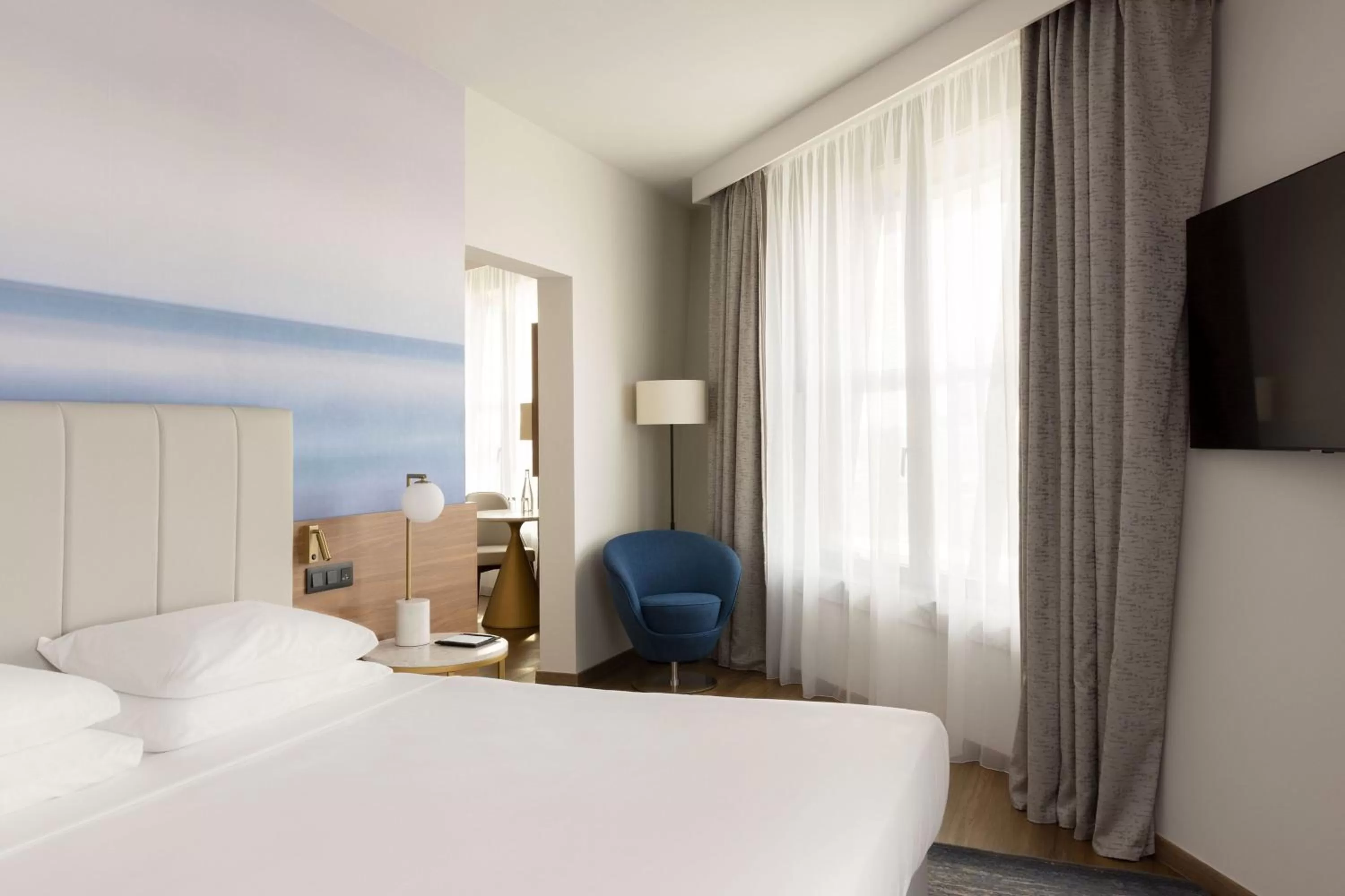 Bedroom, Bed in Sheraton Nice