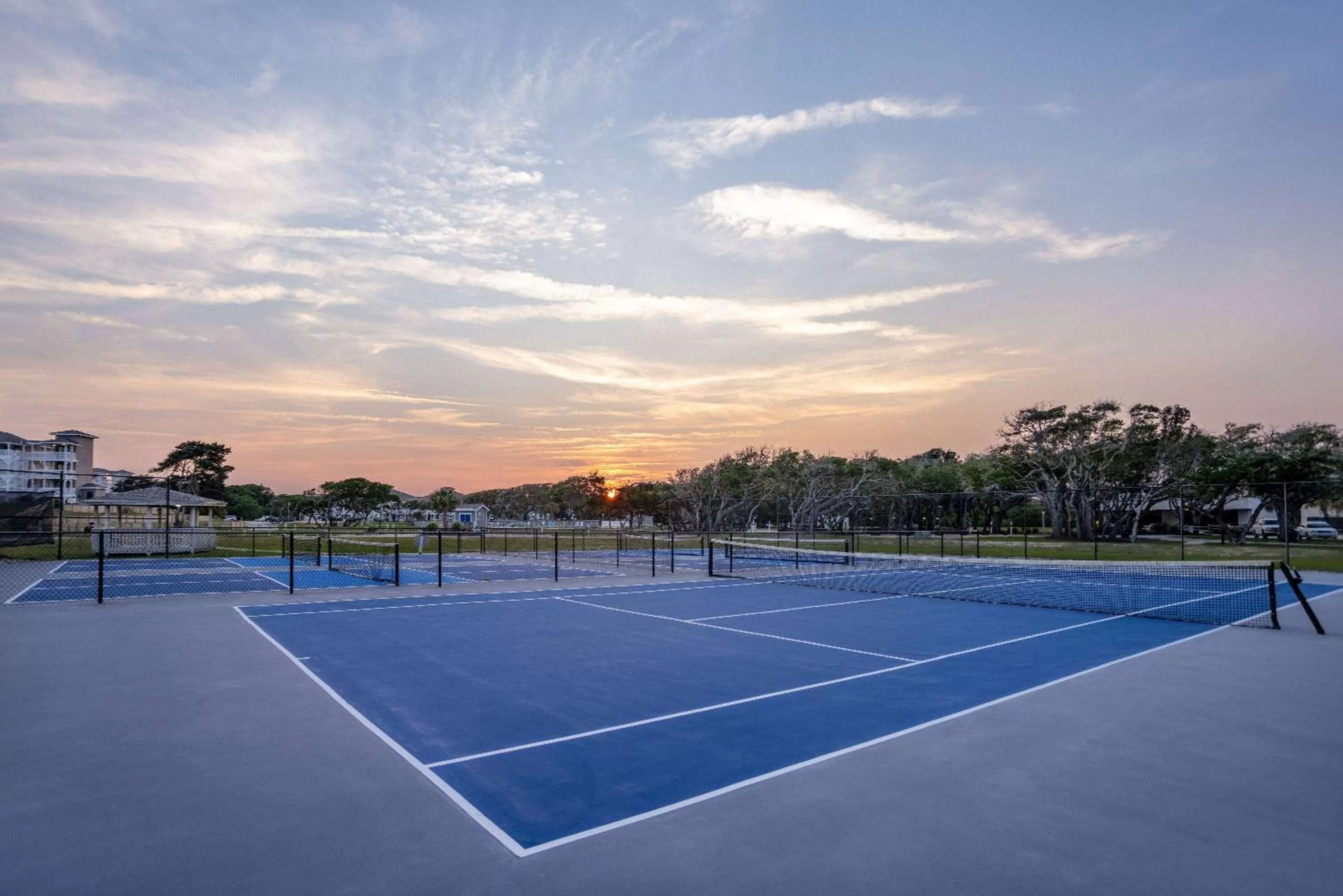 Tennis court in Atlantic Beach Resort, a Ramada by Wyndham