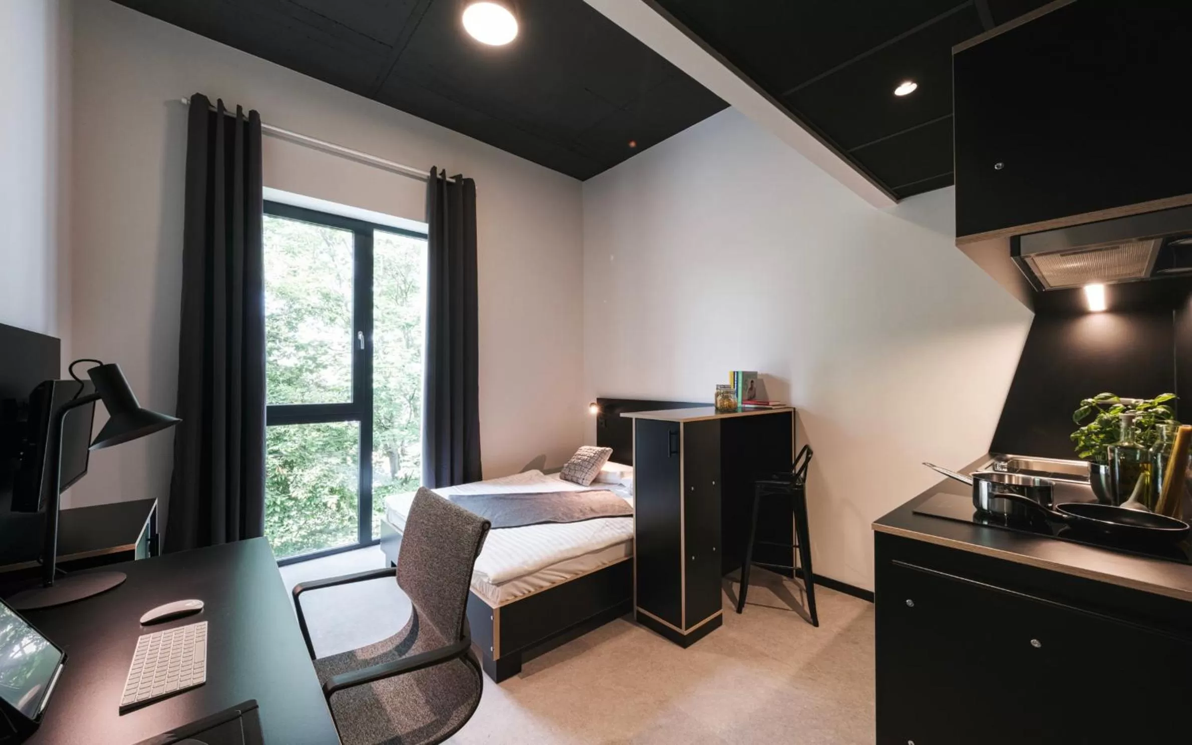 Bed in MoLiving - Design Hotel & Apartments Düsseldorf-Neuss