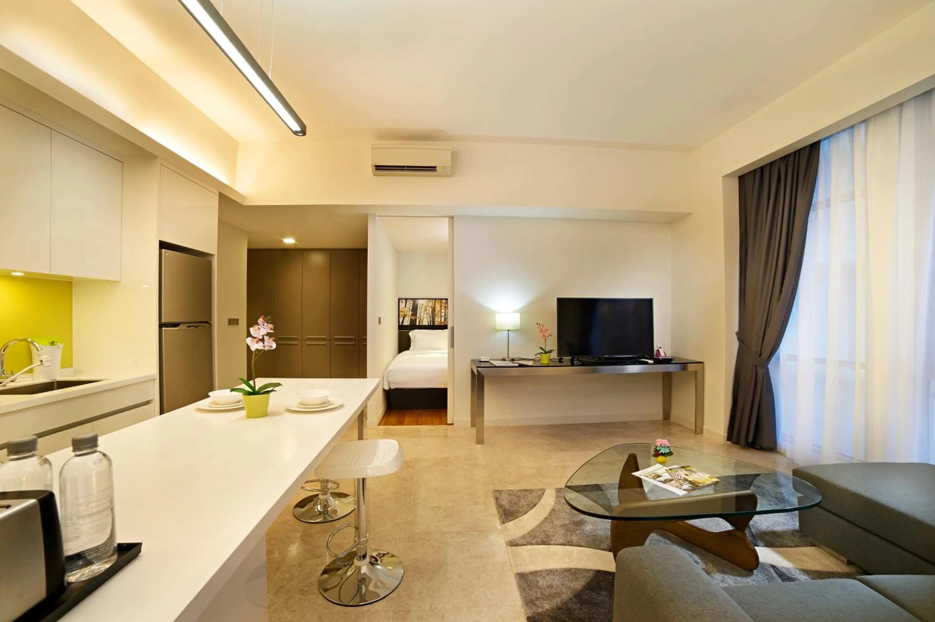 Living room, Bed in The Signature Hotel & Serviced Suites Hartamas Kuala Lumpur