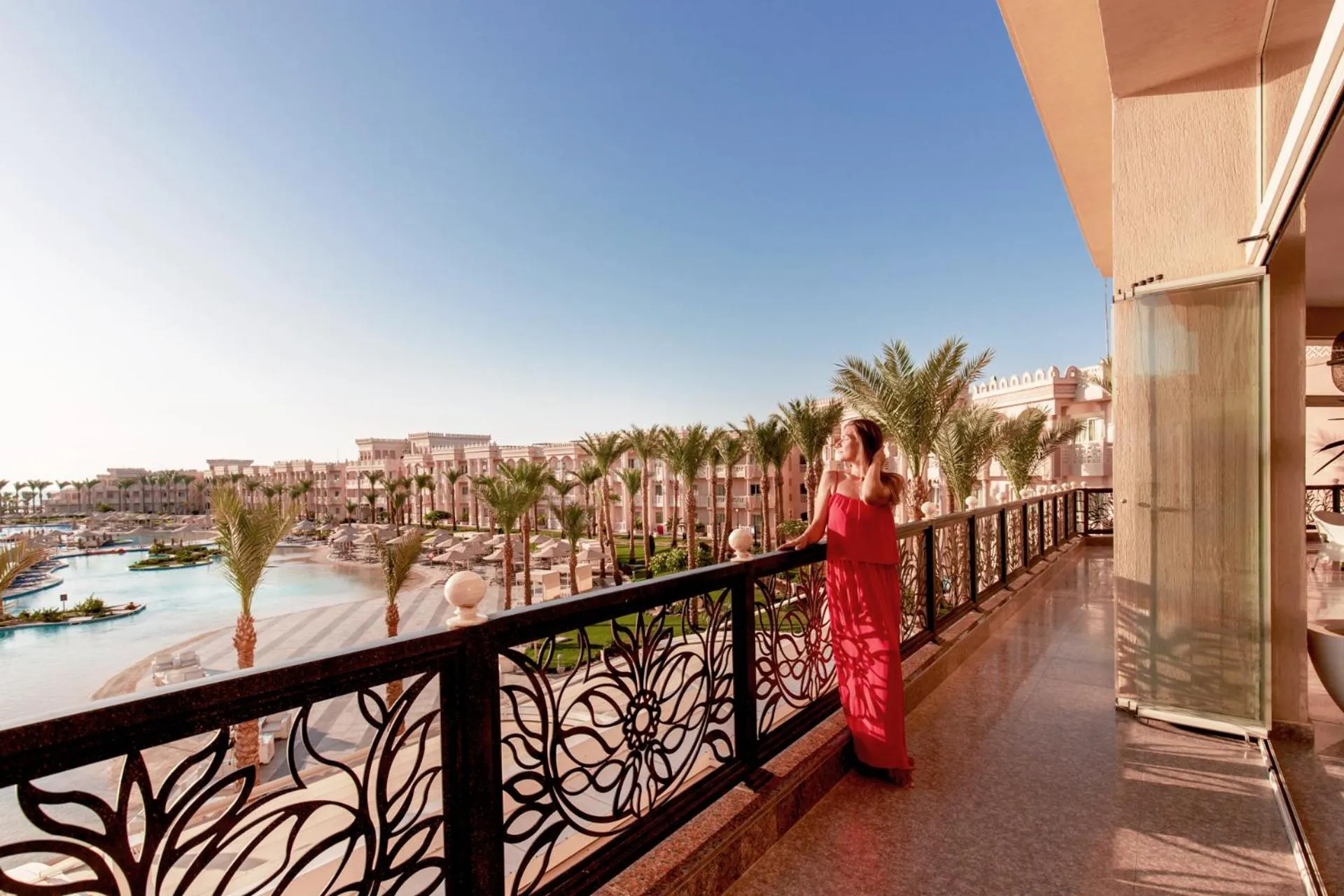 View (from property/room), Balcony/Terrace in Albatros Palace Resort (Families and Couples Only)