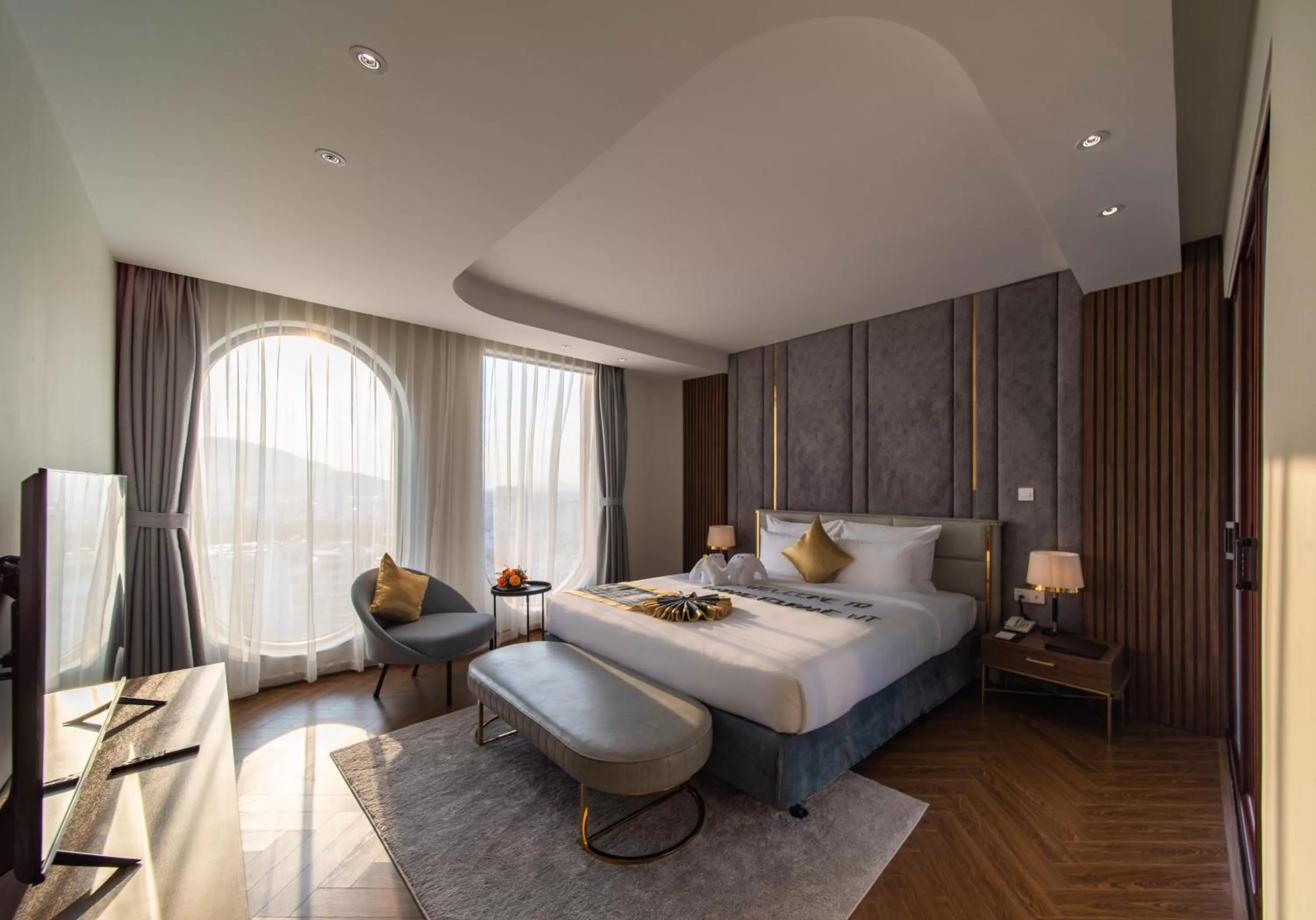 Bed in Grand Tourane Nha Trang Hotel