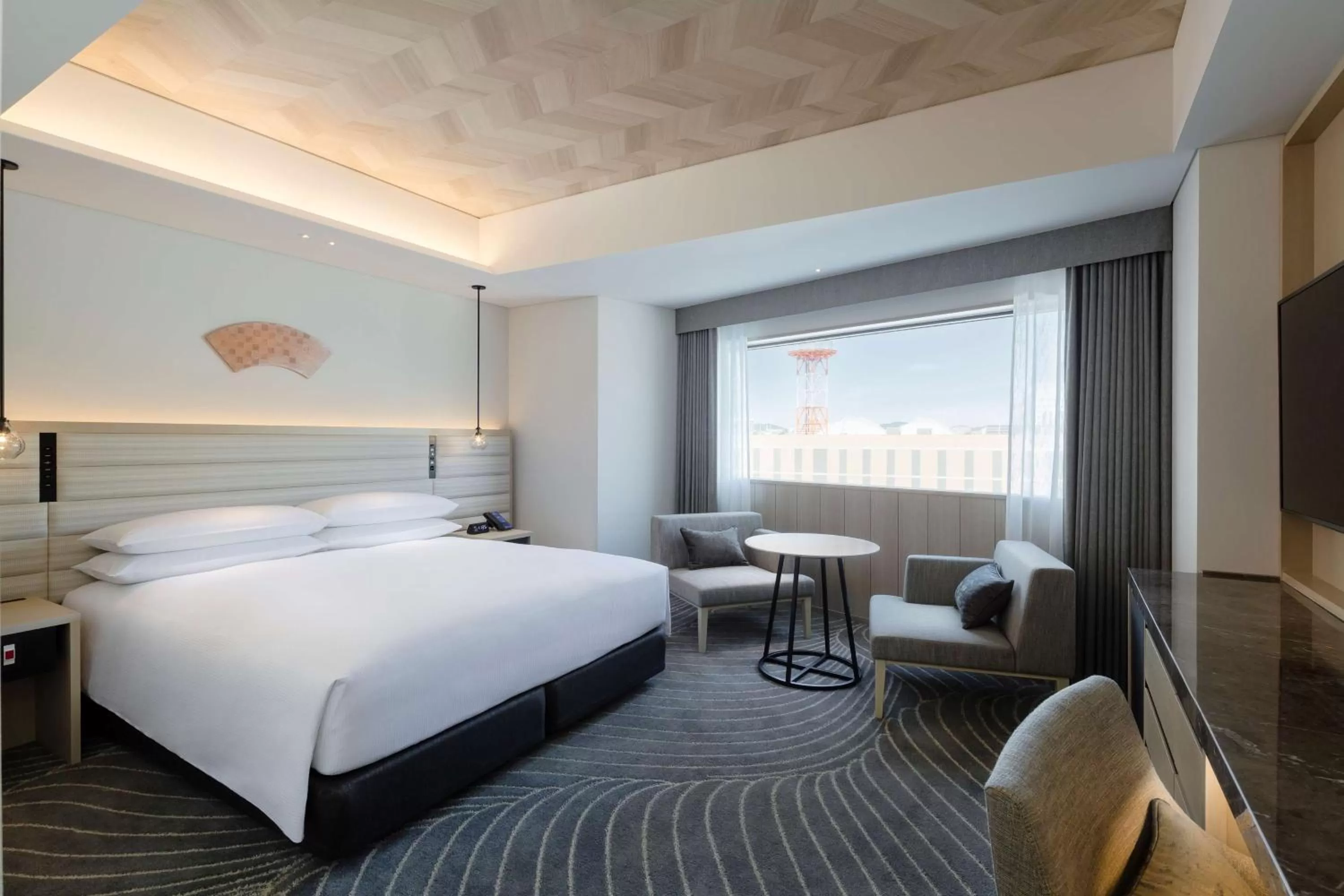 View (from property/room), Bed in Hilton Nagasaki