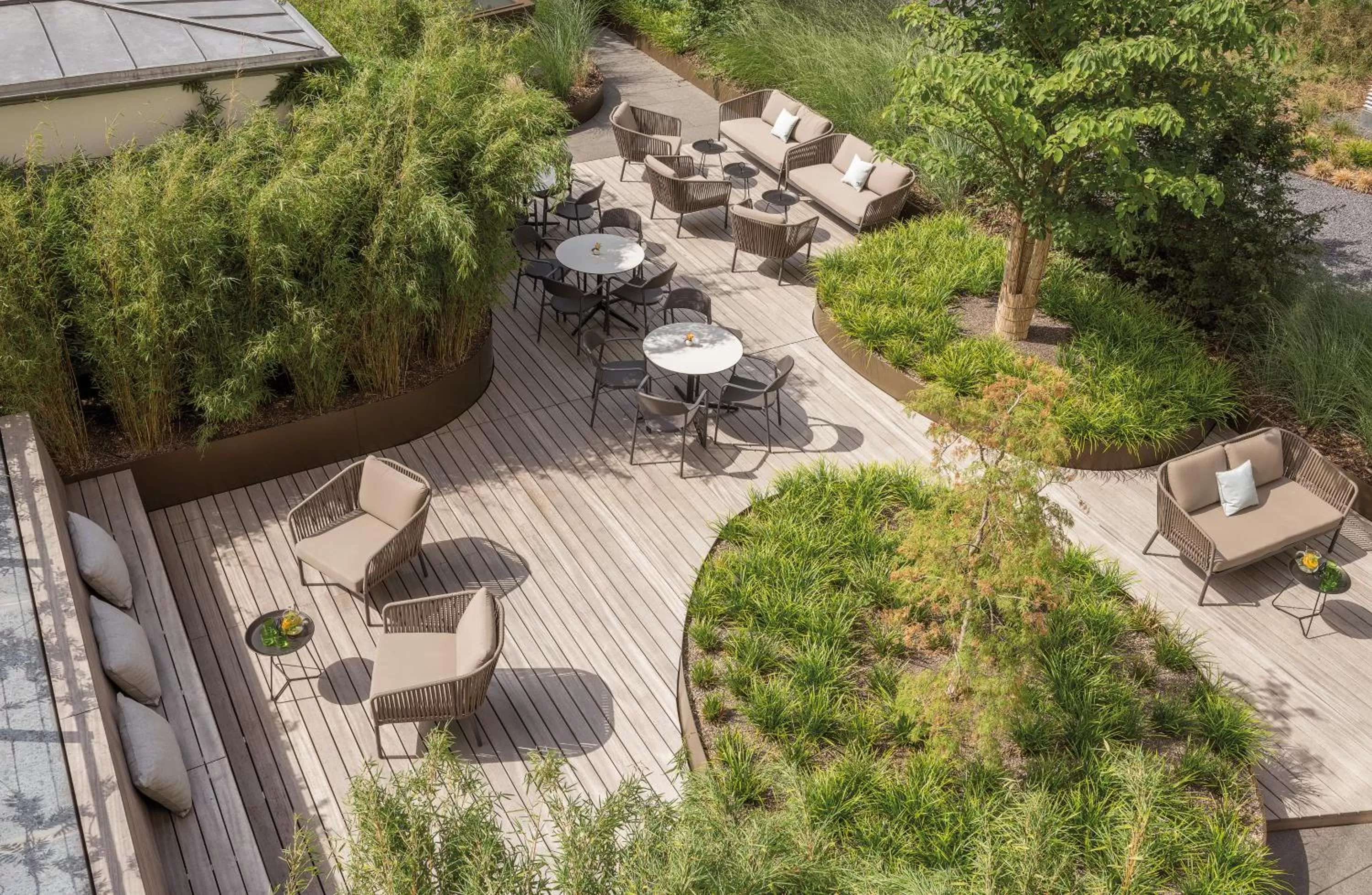 Patio in Hotel the YARD Berlin