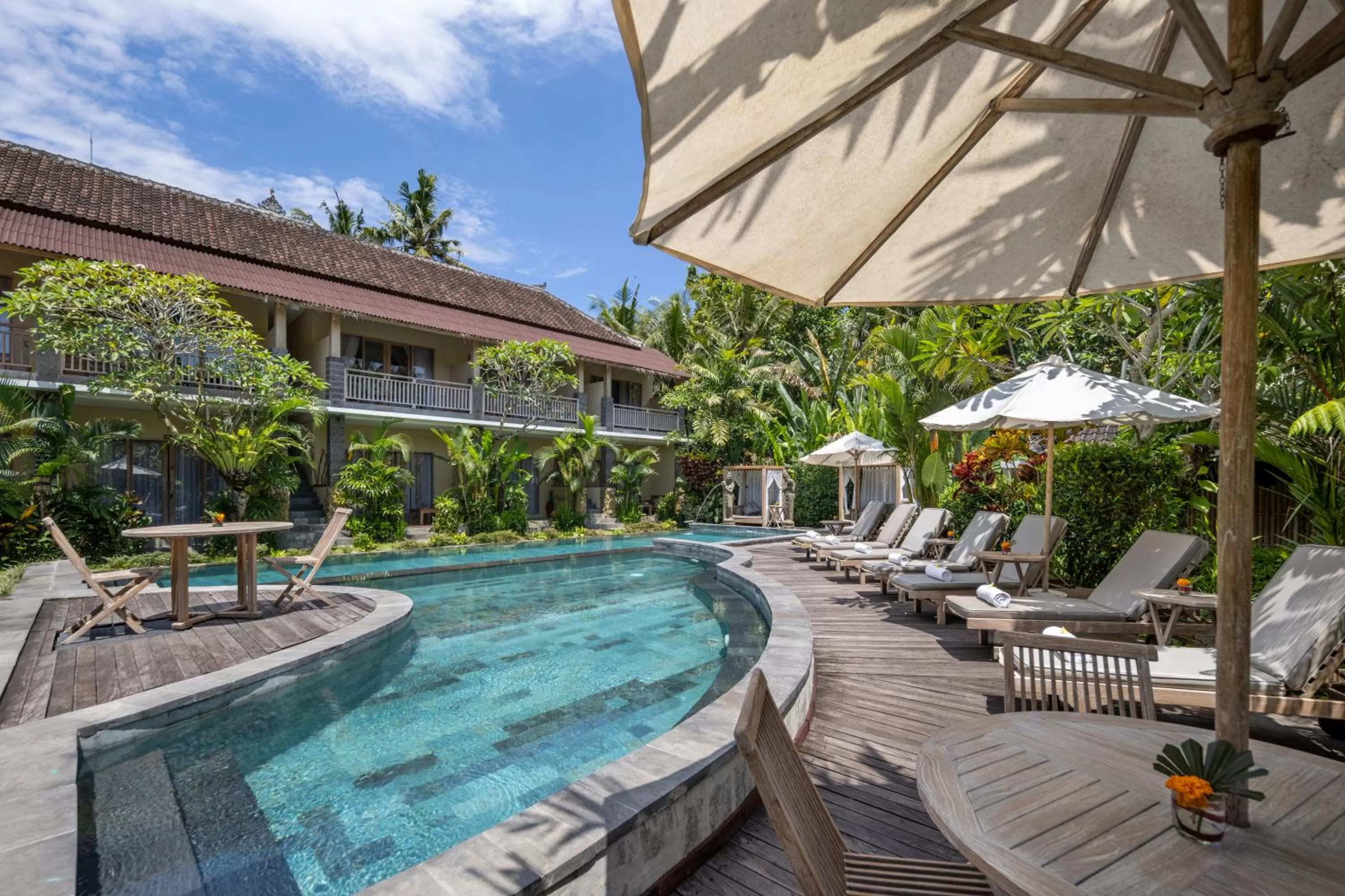 Swimming pool in Kailash Suites by GenuineHost