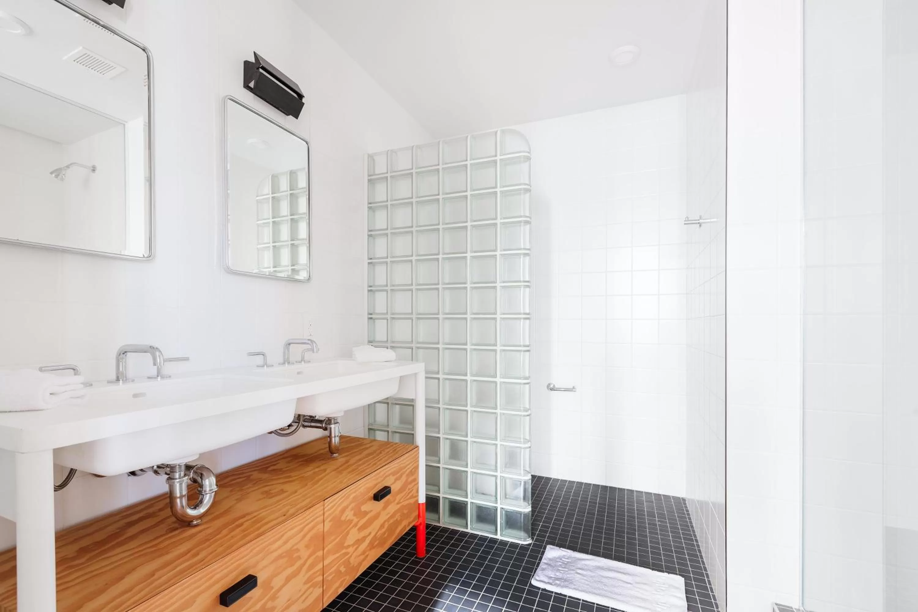 Shower in Placemakr Wall Street