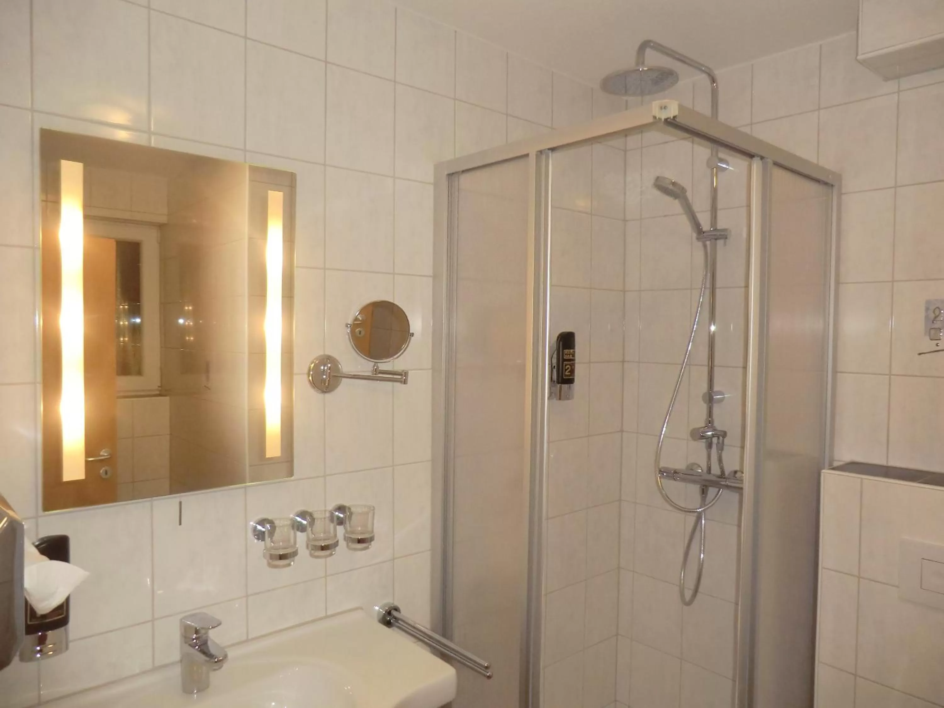 Shower in Hotel Pension Am Hafen