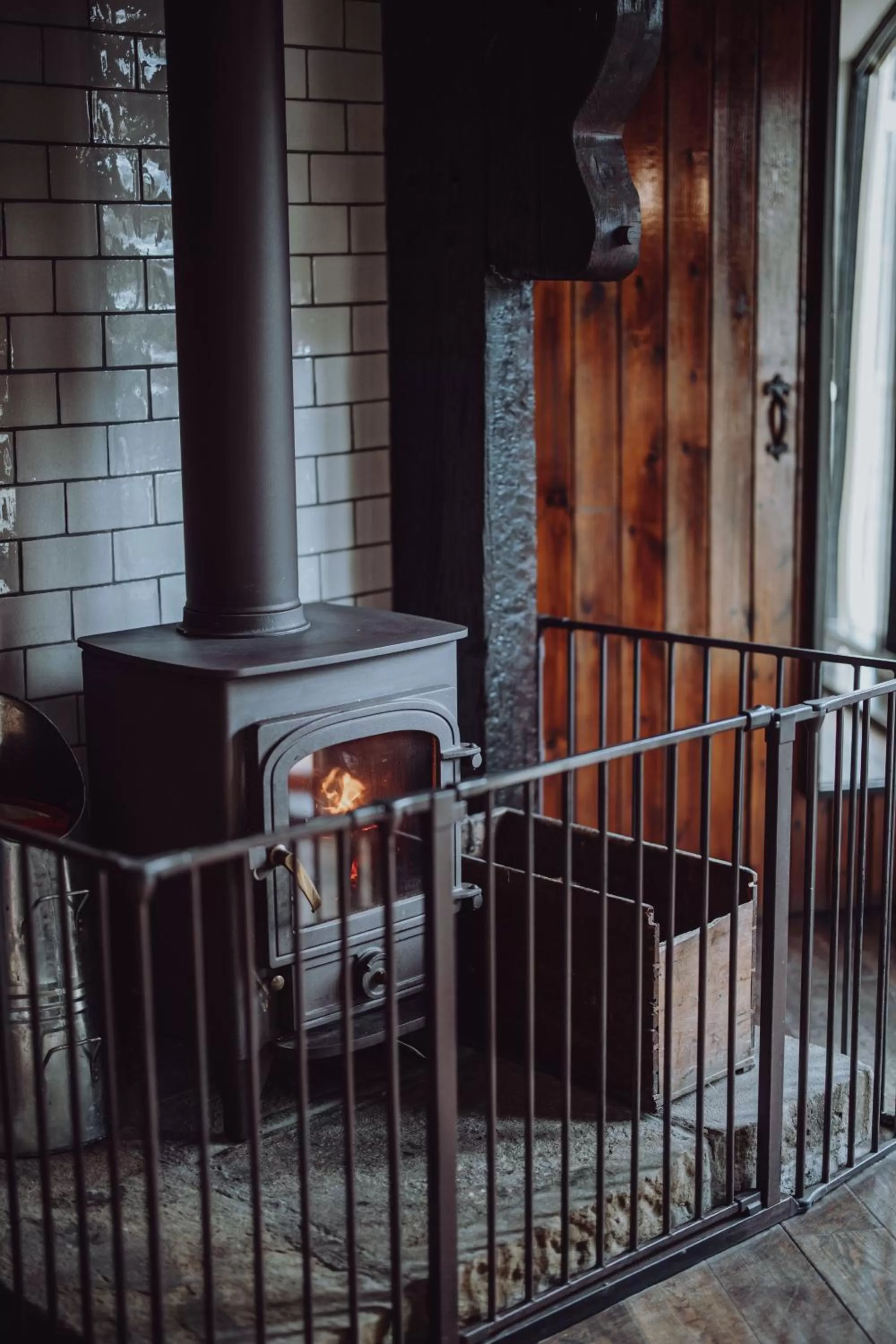 fireplace in South Causey Inn