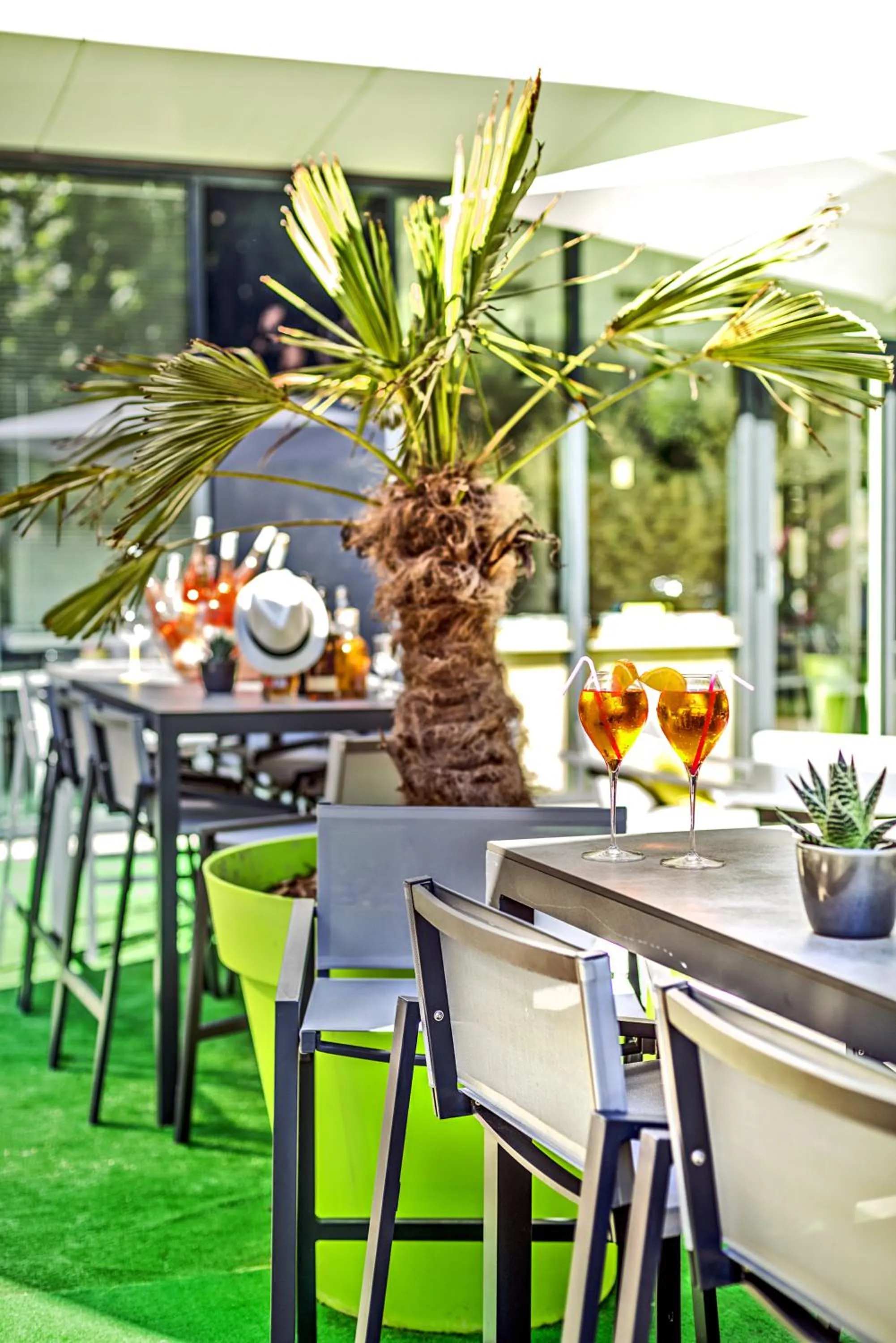 Patio in ibis Styles Strasbourg Avenue du Rhin