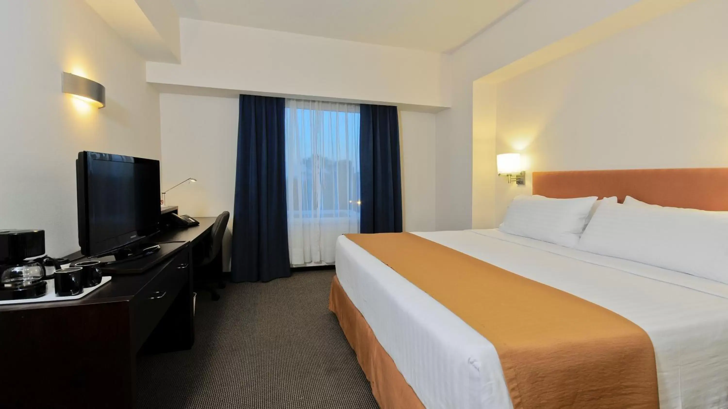 King Room with Wheelchair Accessible Roll In Shower - Non-Smoking in Holiday Inn Uruapan, an IHG Hotel King Room with Wheelchair Accessible Roll In Shower - Non-Smoking in Holiday Inn Uruapan, an IHG Hotel