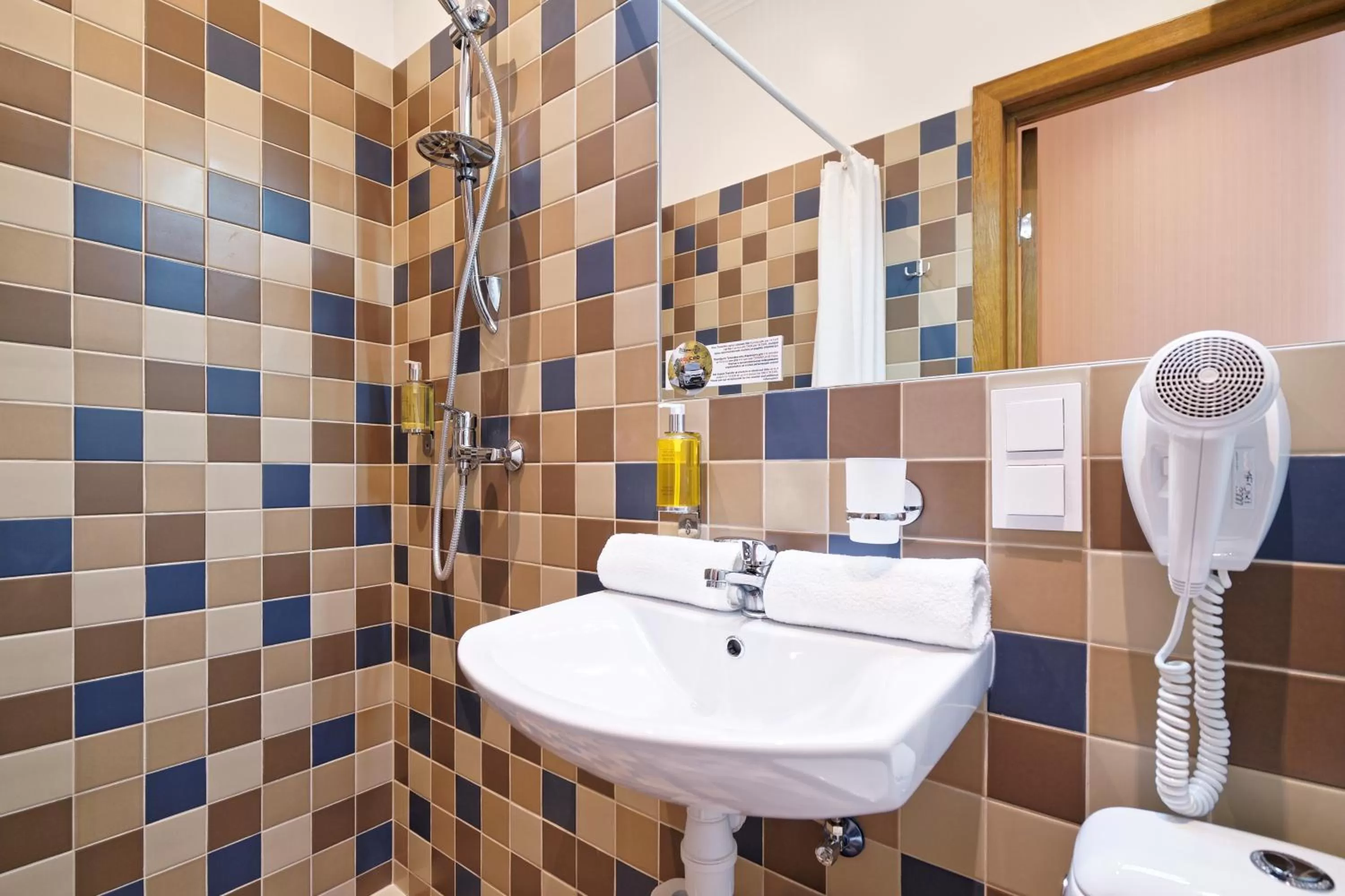 Shower in RIGAAPARTMENT SONADA Self-Service Aparthotel - Private Parking