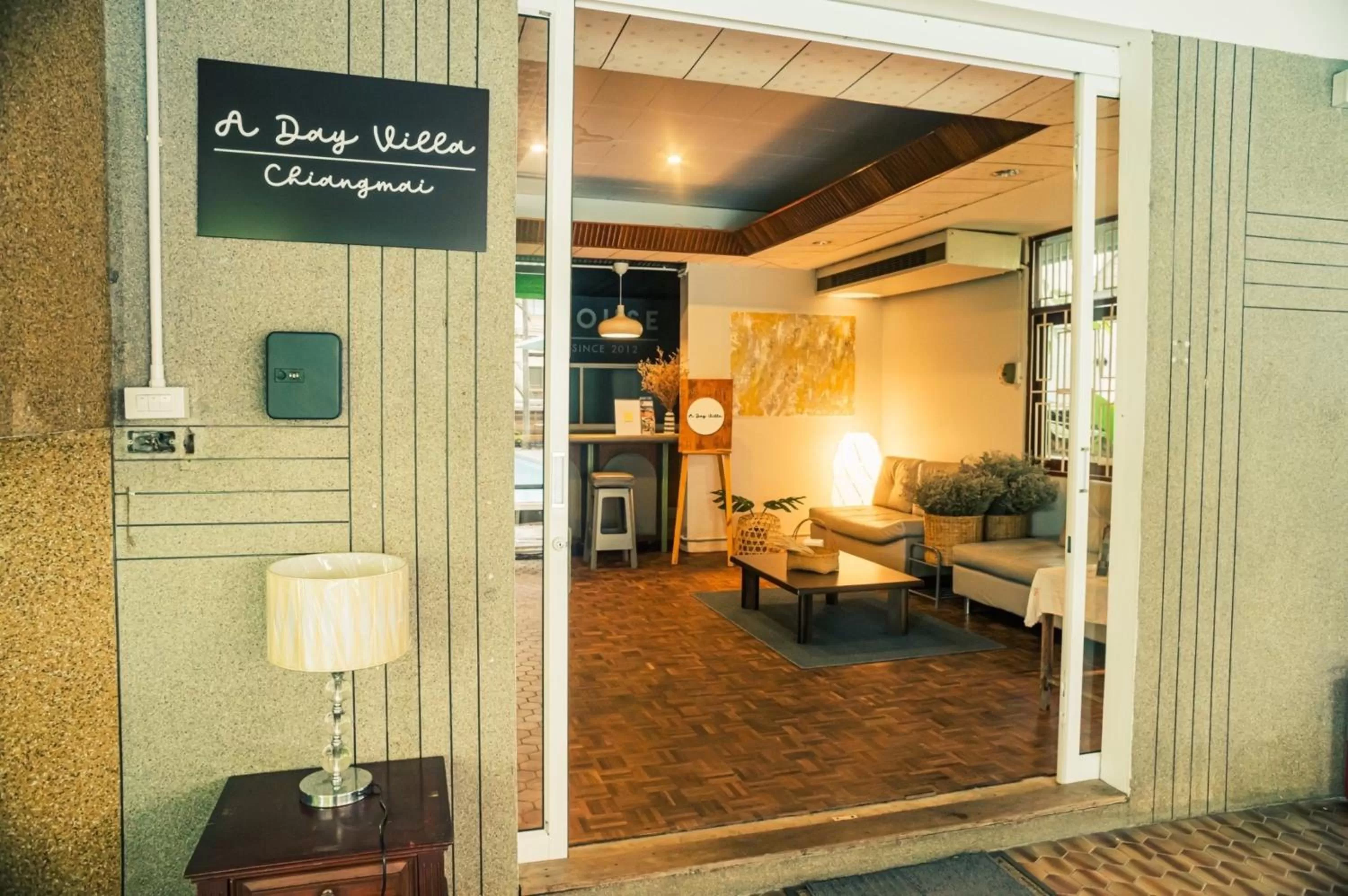 Lobby or reception in A Day Villa Chiangmai