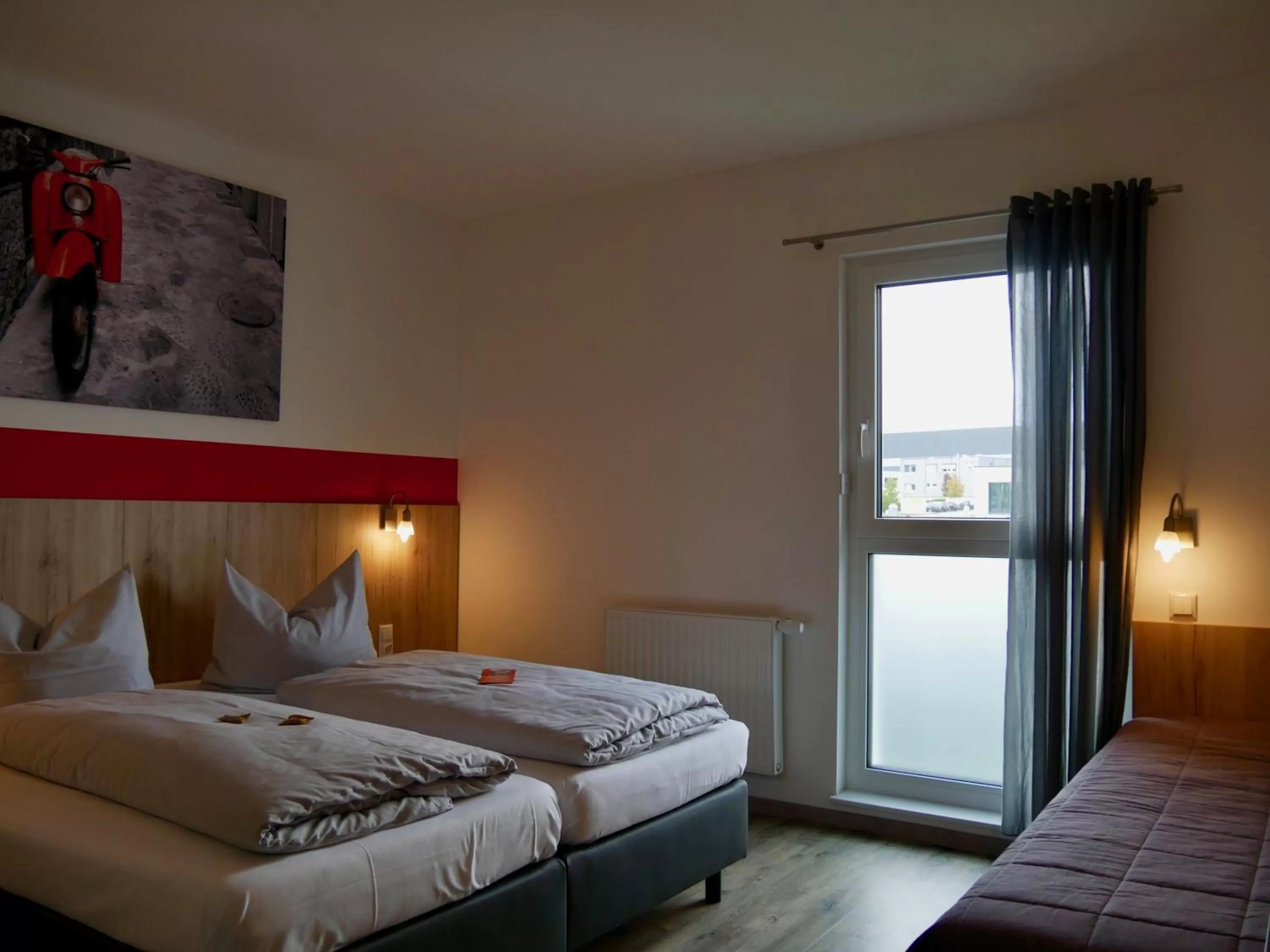 Photo of the whole room, Bed in Hotel Hohenloher Tor