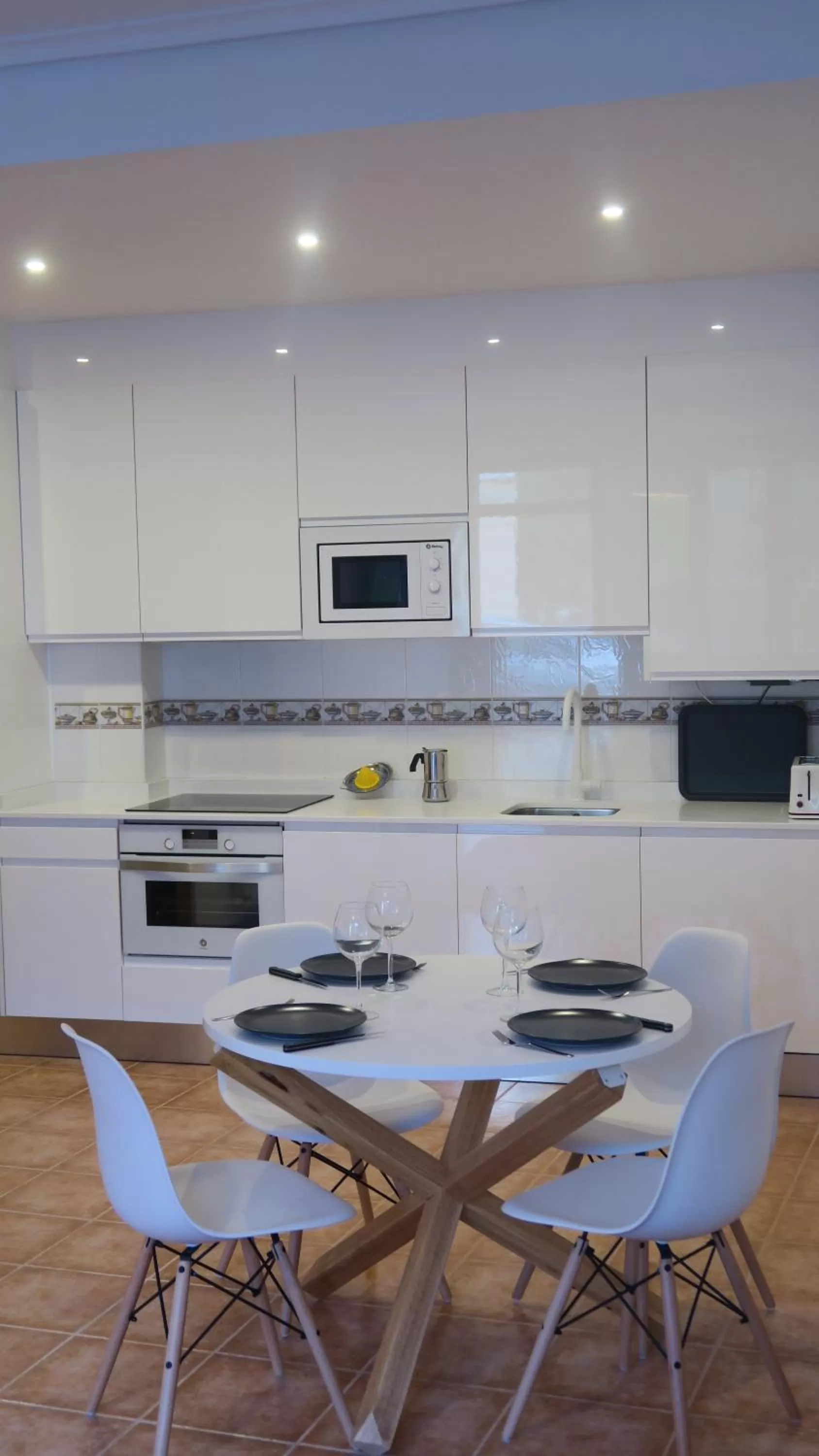 Kitchen or kitchenette in Palacio Azcárate Hotel