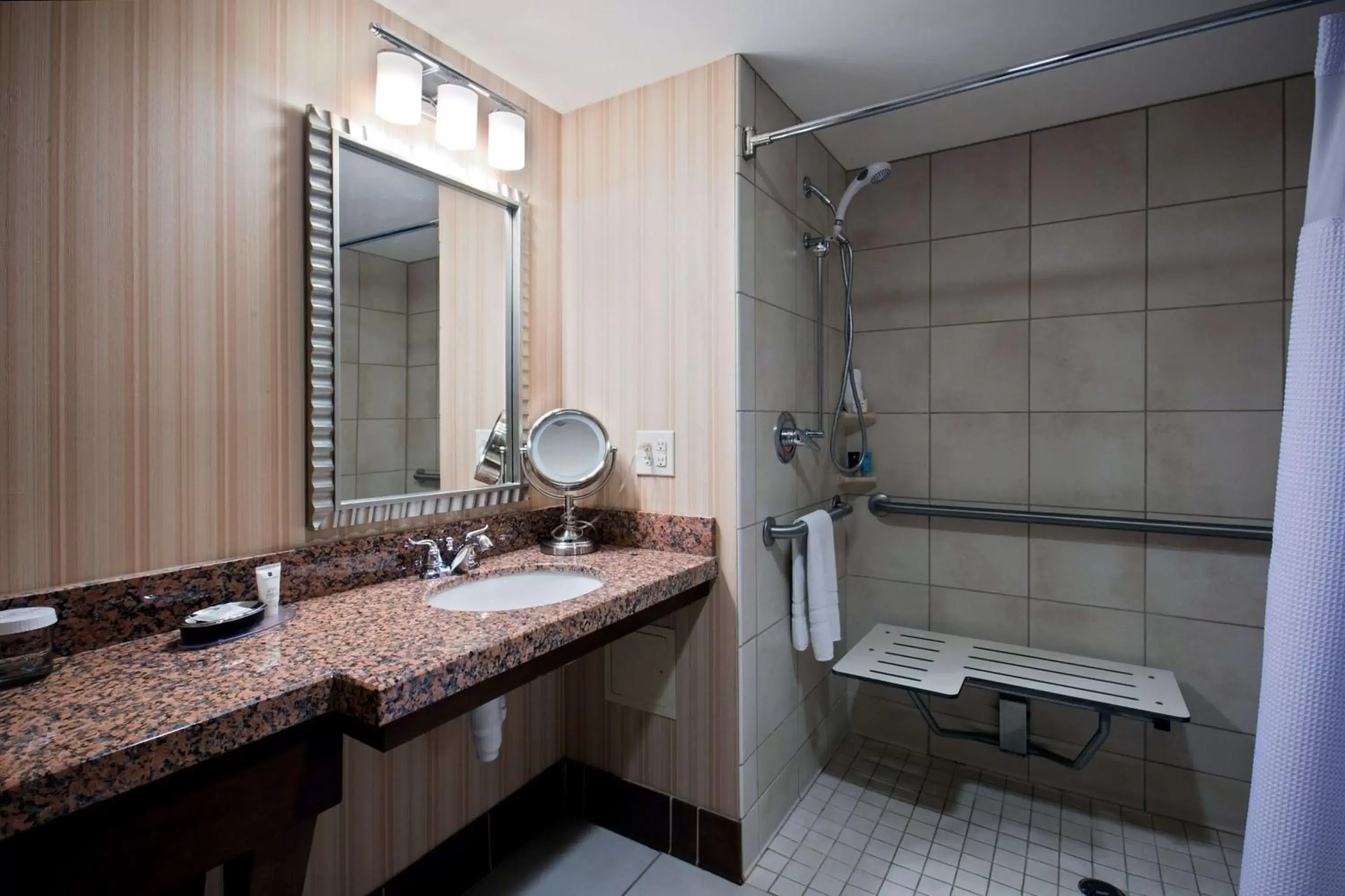 Queen Studio Suite with Roll-In Shower- Mobility Accessible in Sonesta Milwaukee West Wauwatosa Queen Studio Suite with Roll-In Shower- Mobility Accessible in Sonesta Milwaukee West Wauwatosa